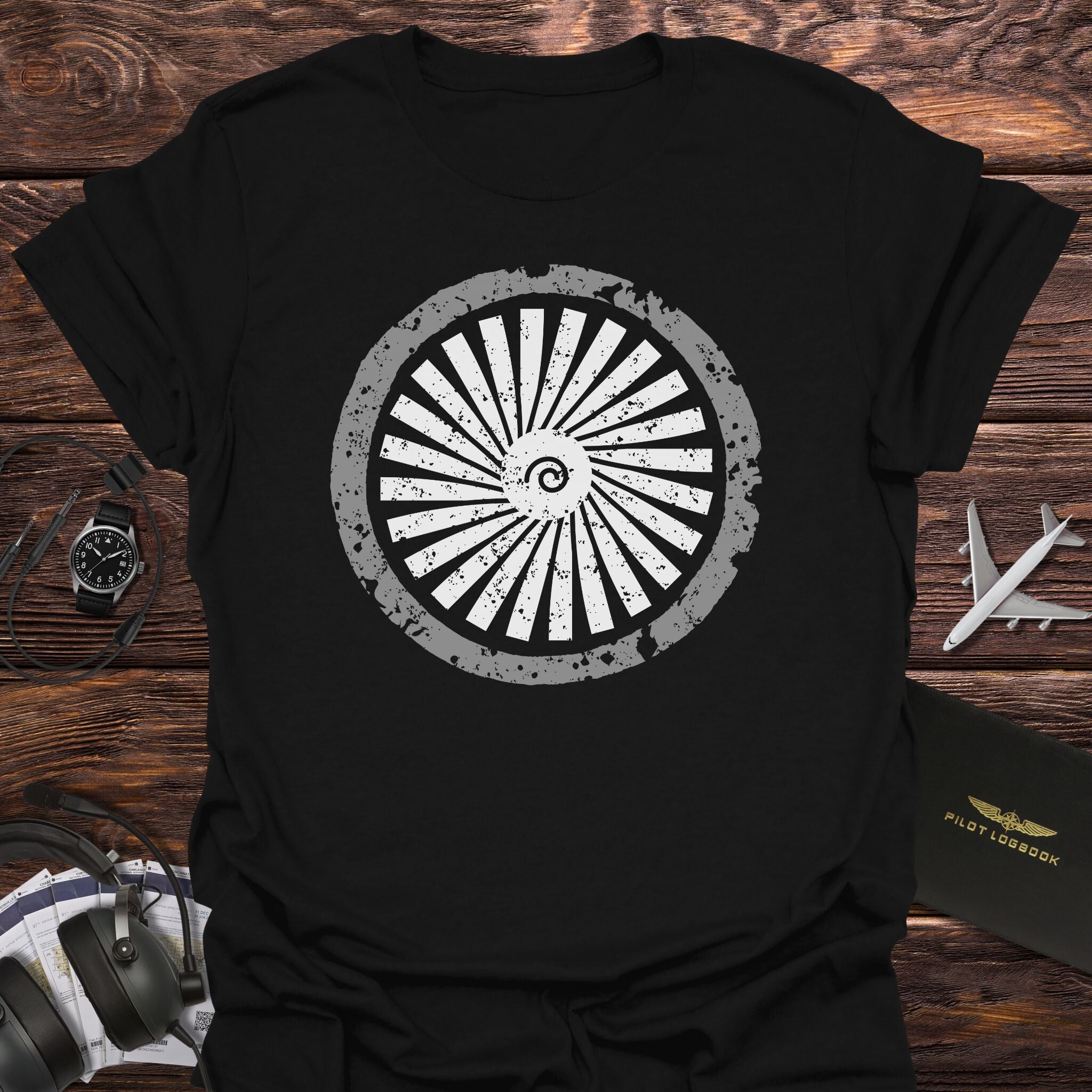 Grunge Jet Engine T-Shirt