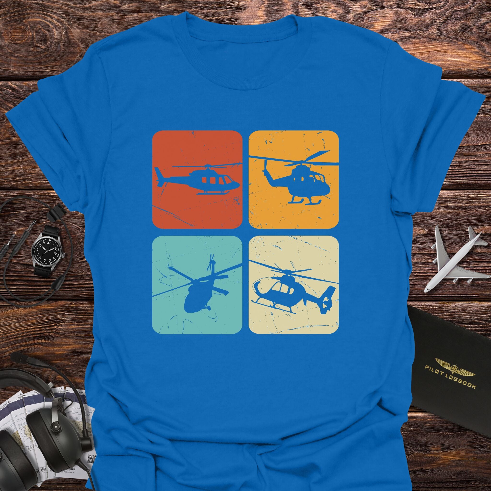 Four Vintage Helicopters T-Shirt