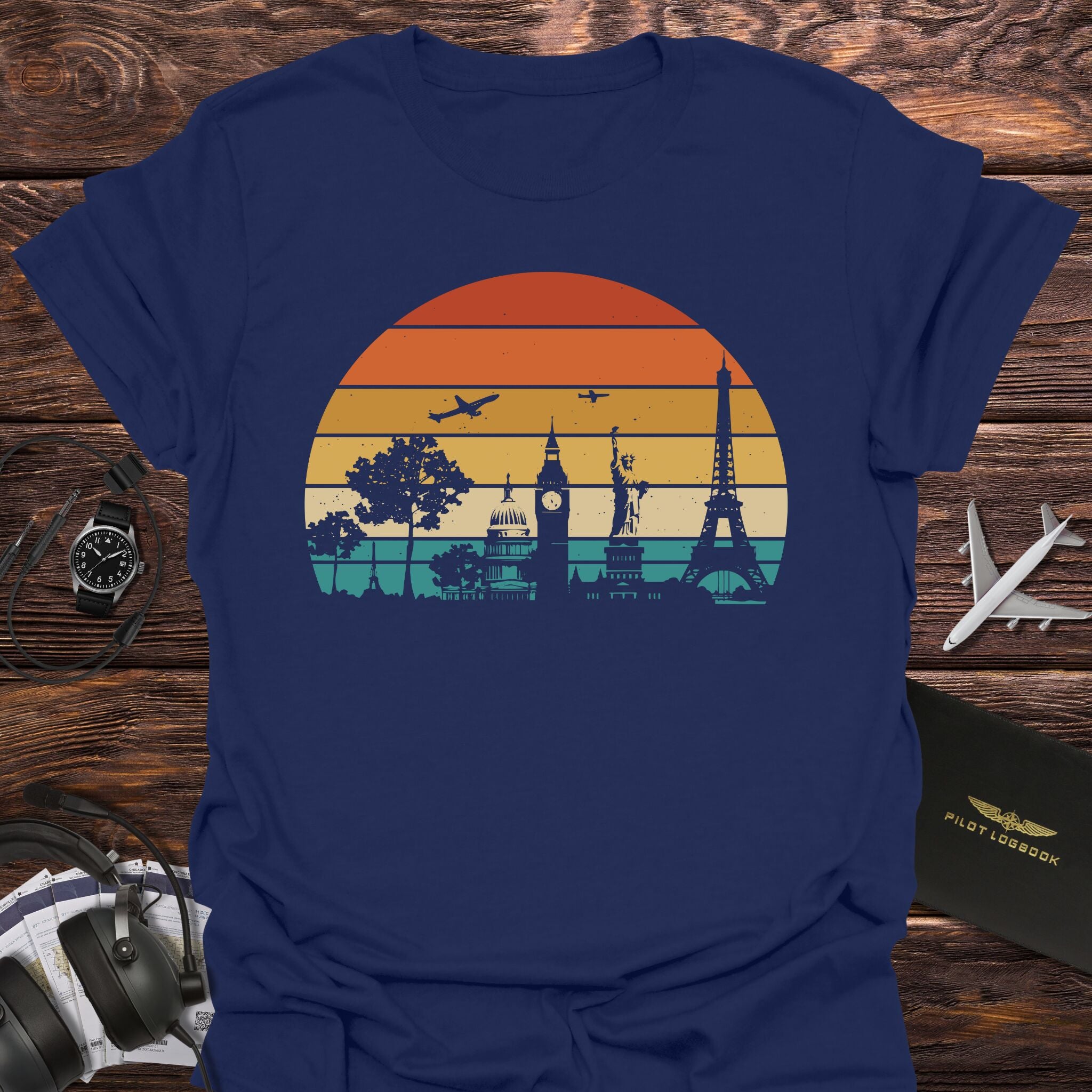 Travel Retro Sunset T-Shirt