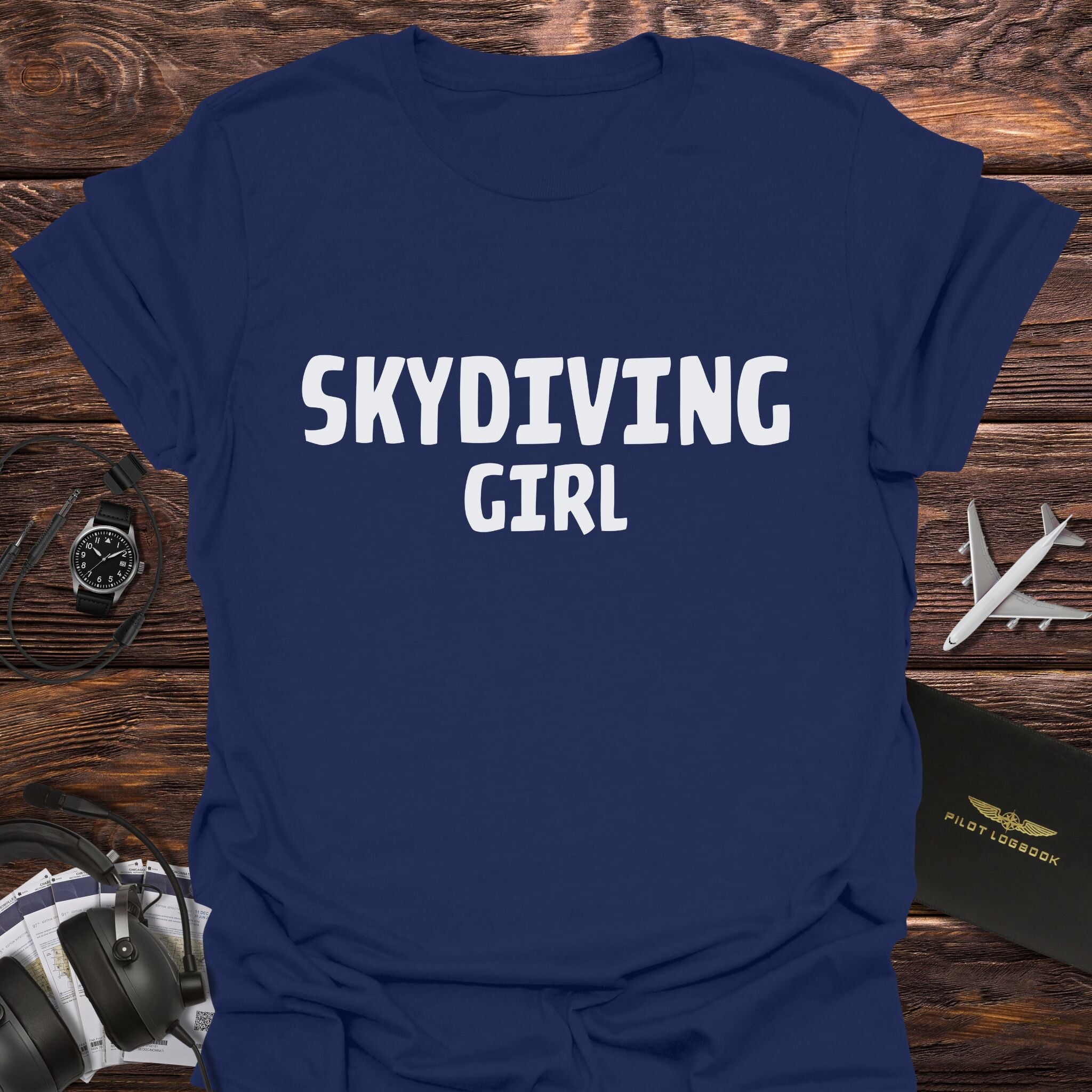 Skydiving Girl T-Shirt