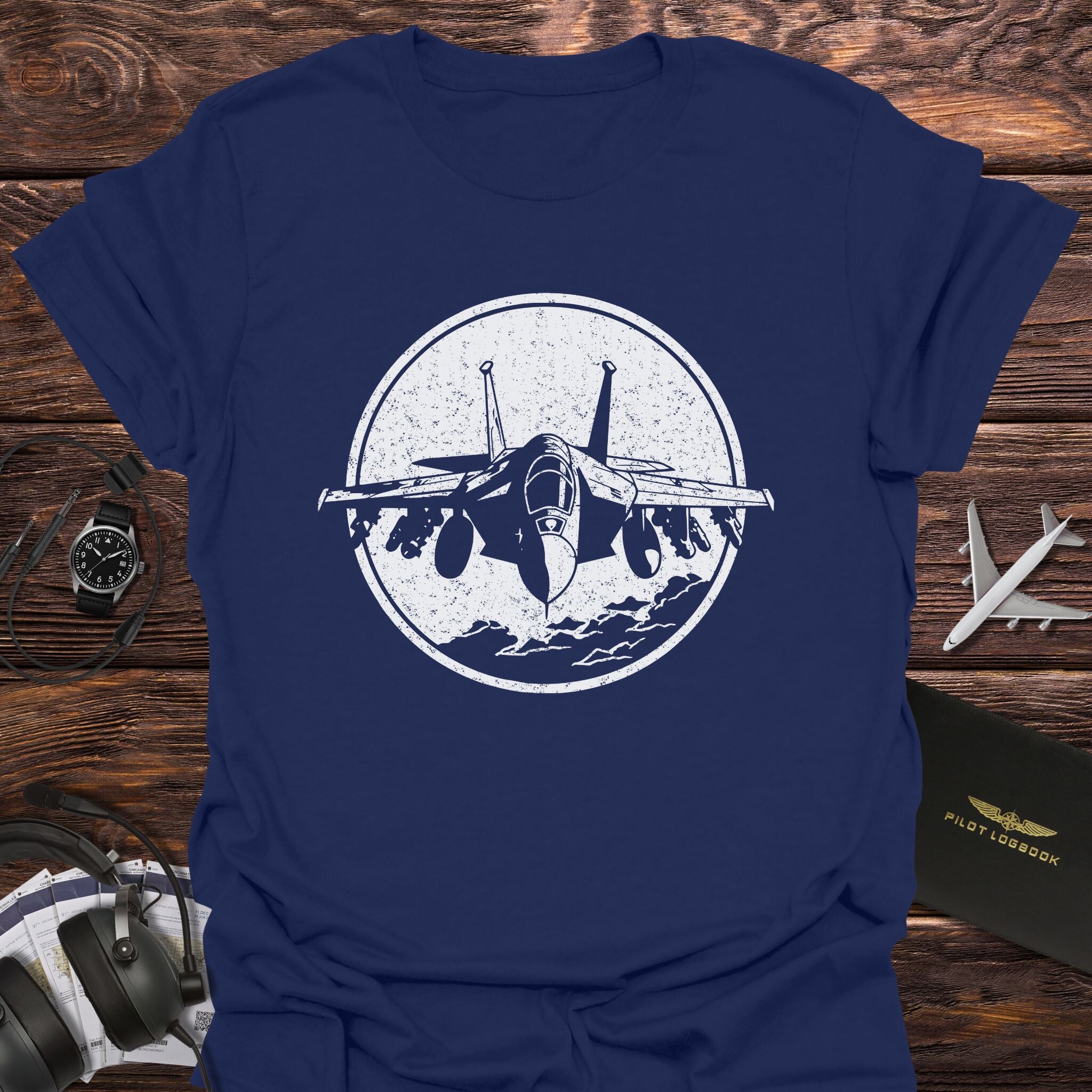 Sky Predator Fighter Jet Silhouette T-Shirt