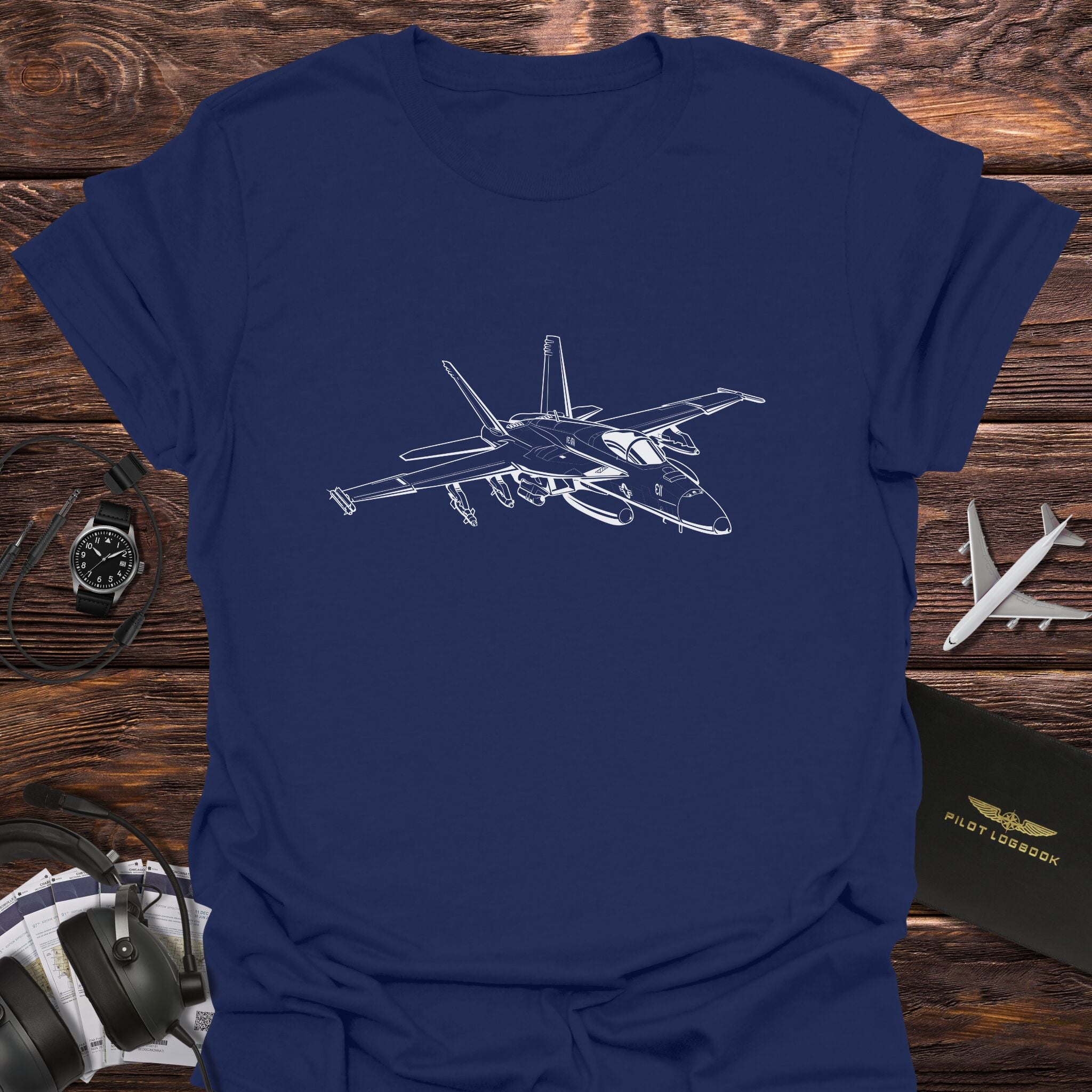 F-A-18F Super Hornet Fighter Jet T-Shirt