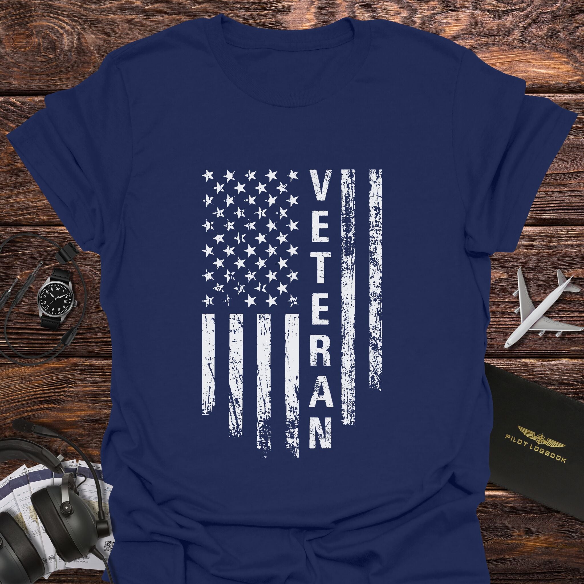 Veteran American Flag Patriotic T-Shirt