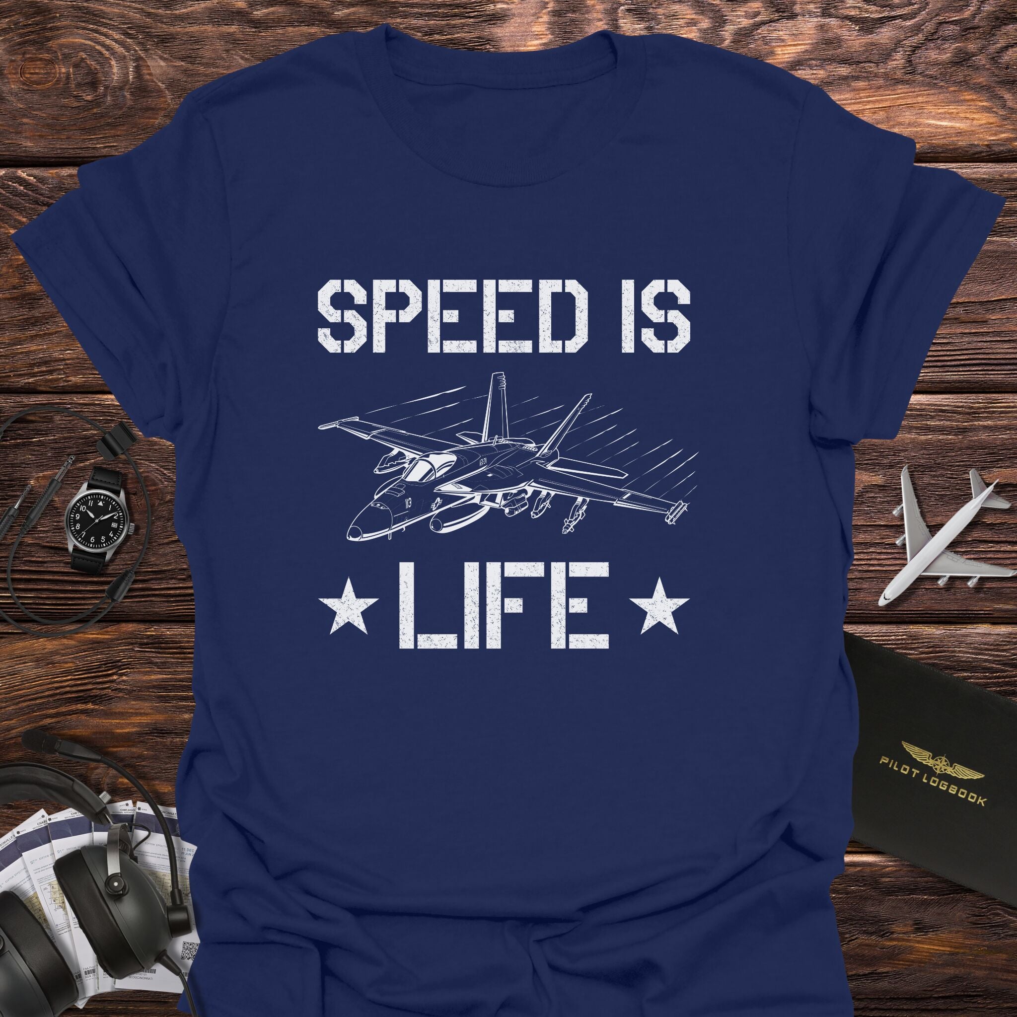 Speed Is Life Fighter Jet T-Shirt