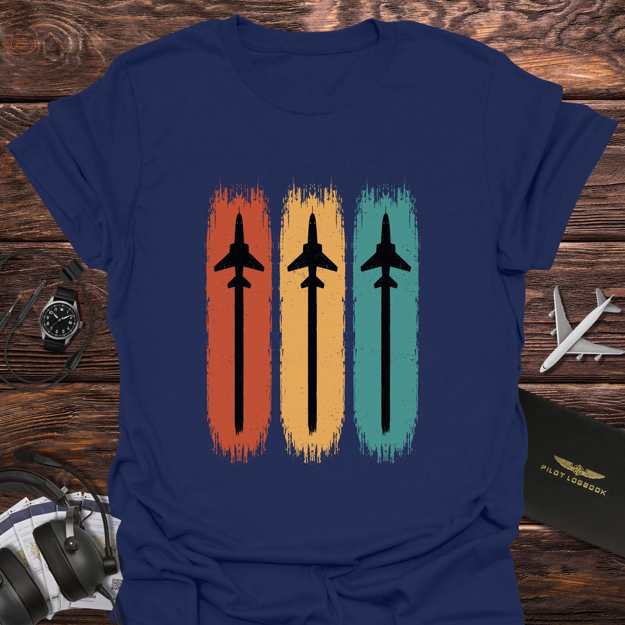 Vintage Fighter Jet Trio T-Shirt