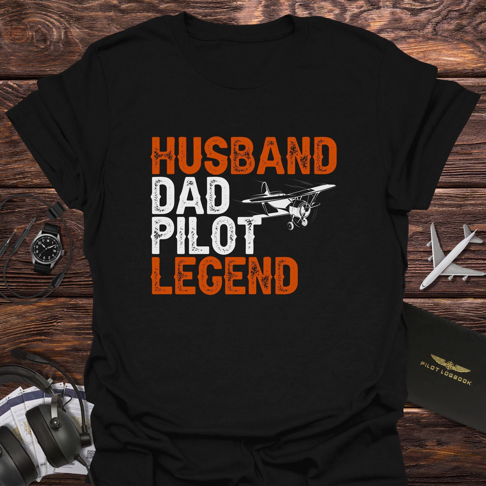 Husband Dad Pilot Legend T-Shirt
