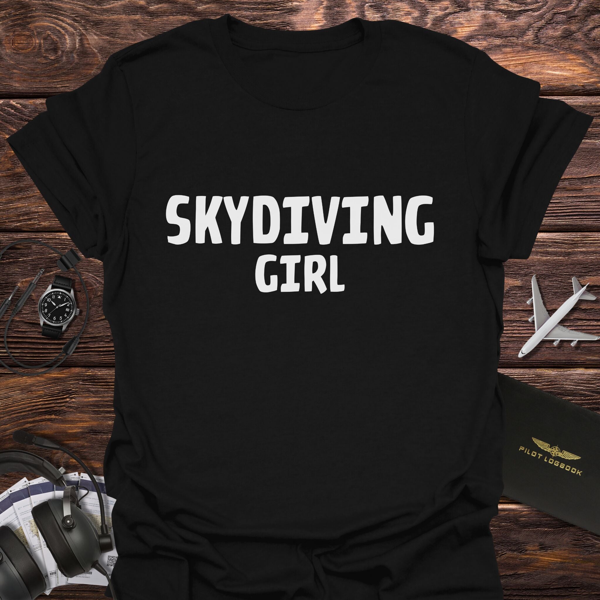 Skydiving Girl T-Shirt