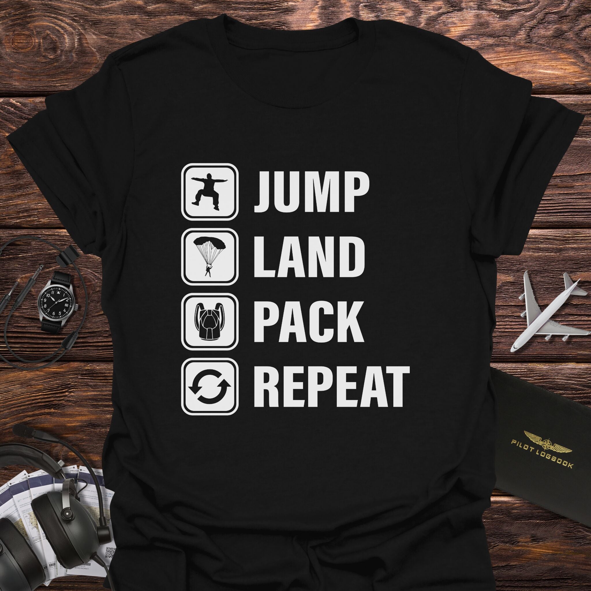 Jump Land Pack Repeat T-Shirt
