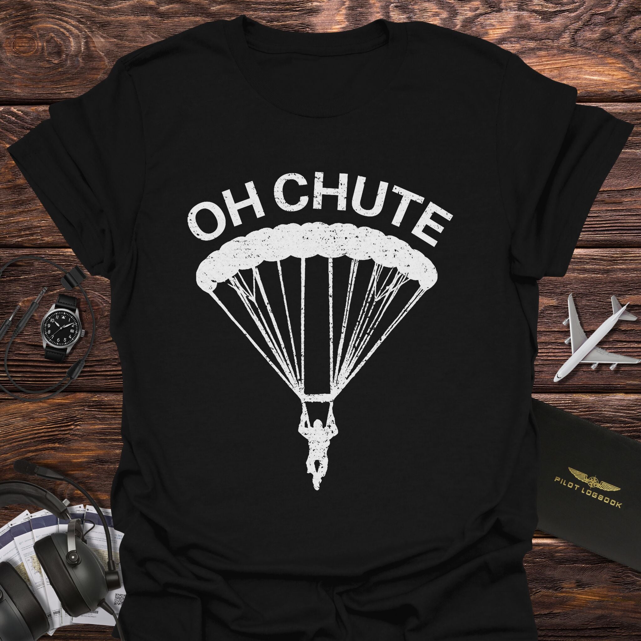 Oh Chute Funny Skydiving T-Shirt