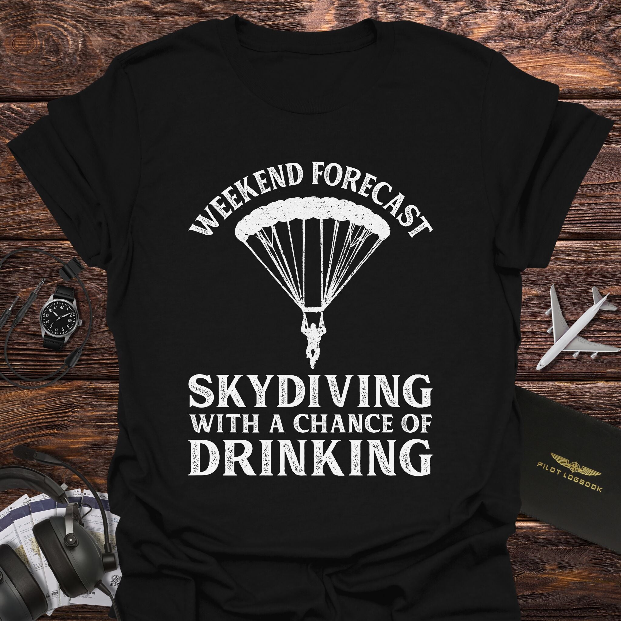 Weekend Forecast Skydiving T-Shirt