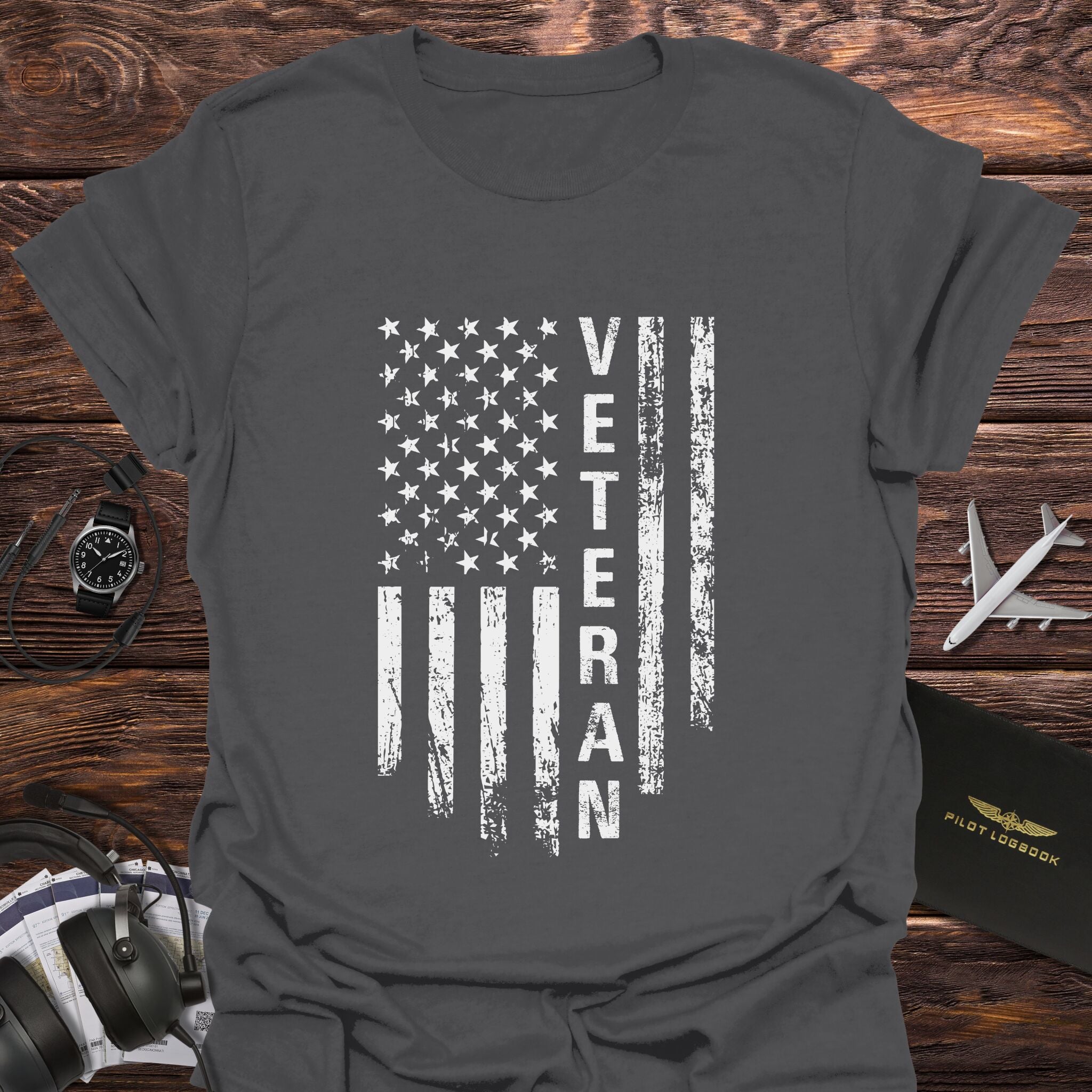 Veteran American Flag Patriotic T-Shirt