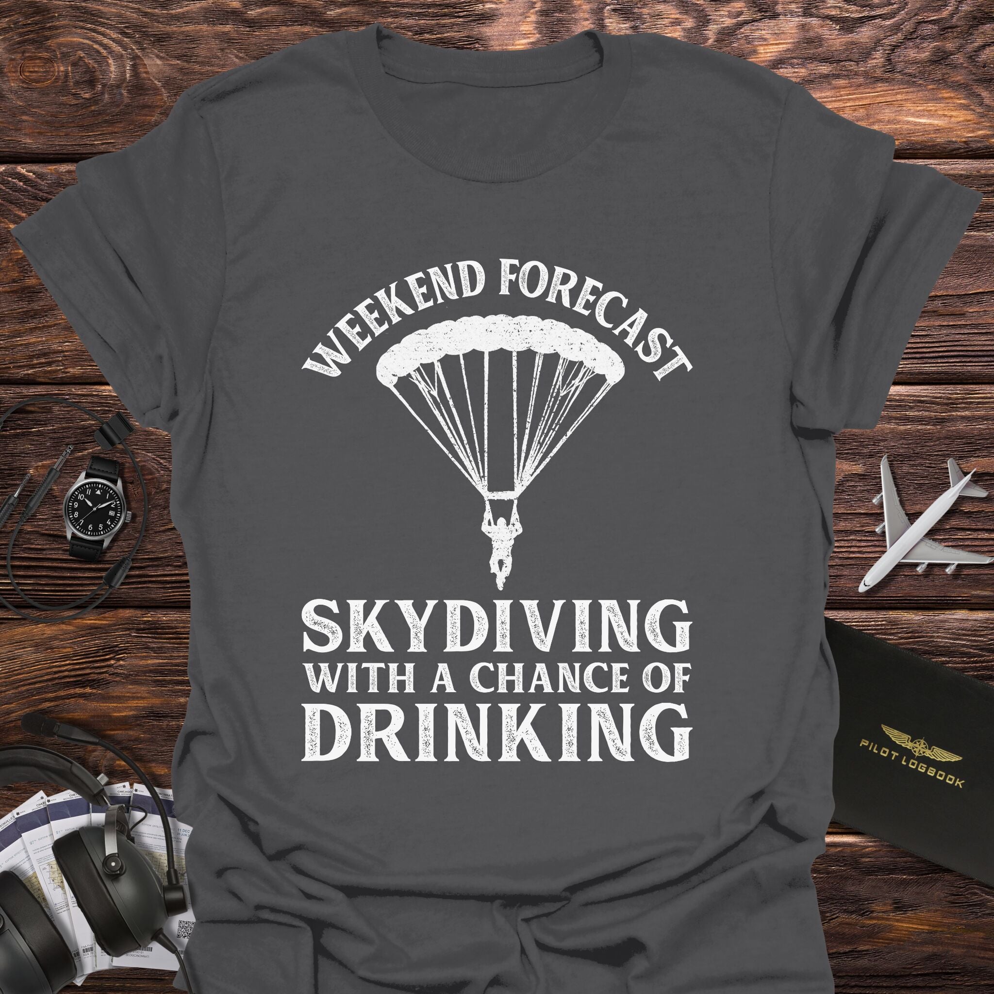 Weekend Forecast Skydiving T-Shirt
