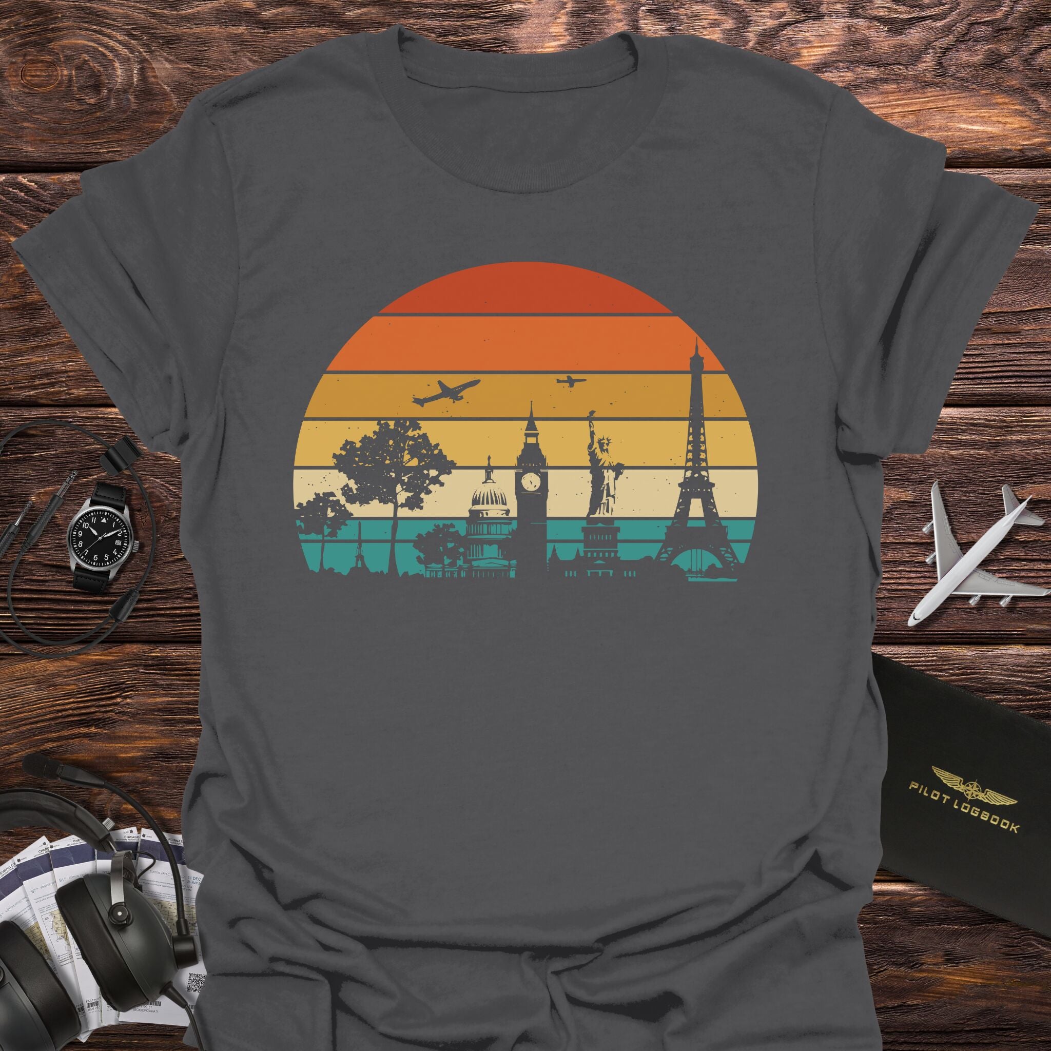 Travel Retro Sunset T-Shirt