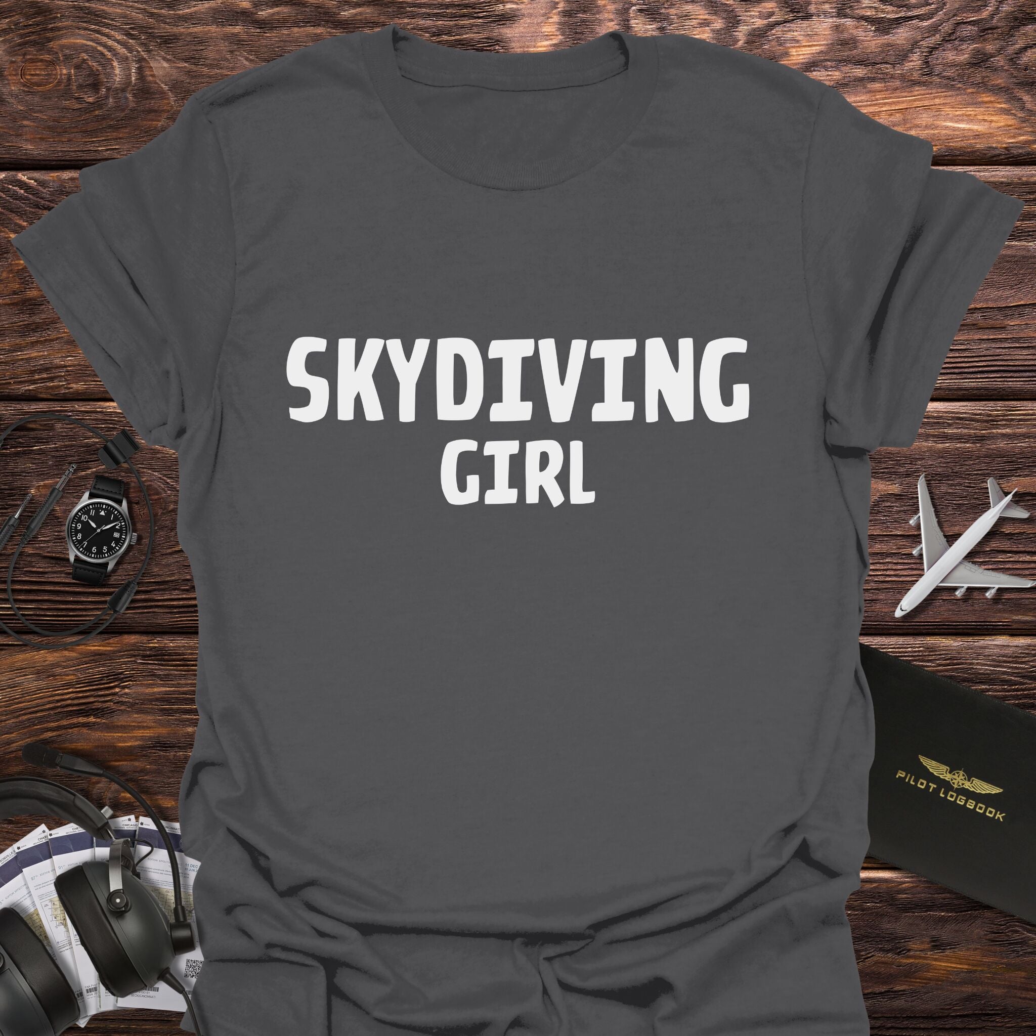 Skydiving Girl T-Shirt