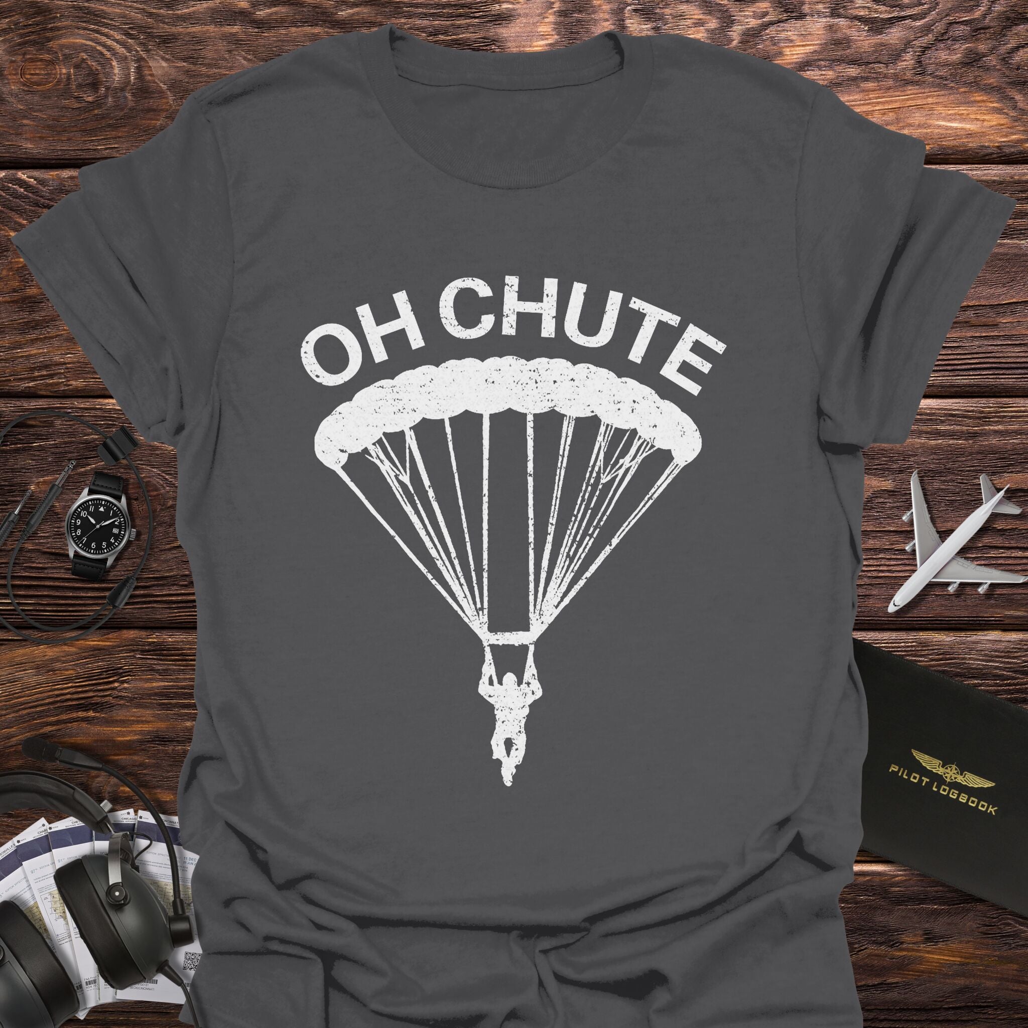 Oh Chute Funny Skydiving T-Shirt