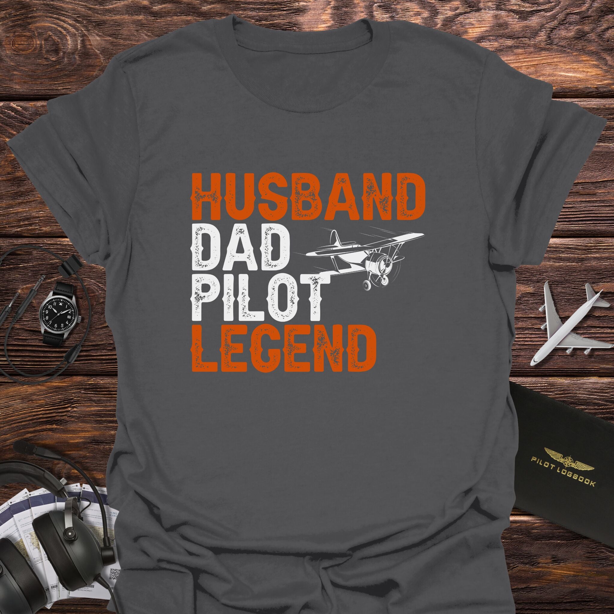 Husband Dad Pilot Legend T-Shirt