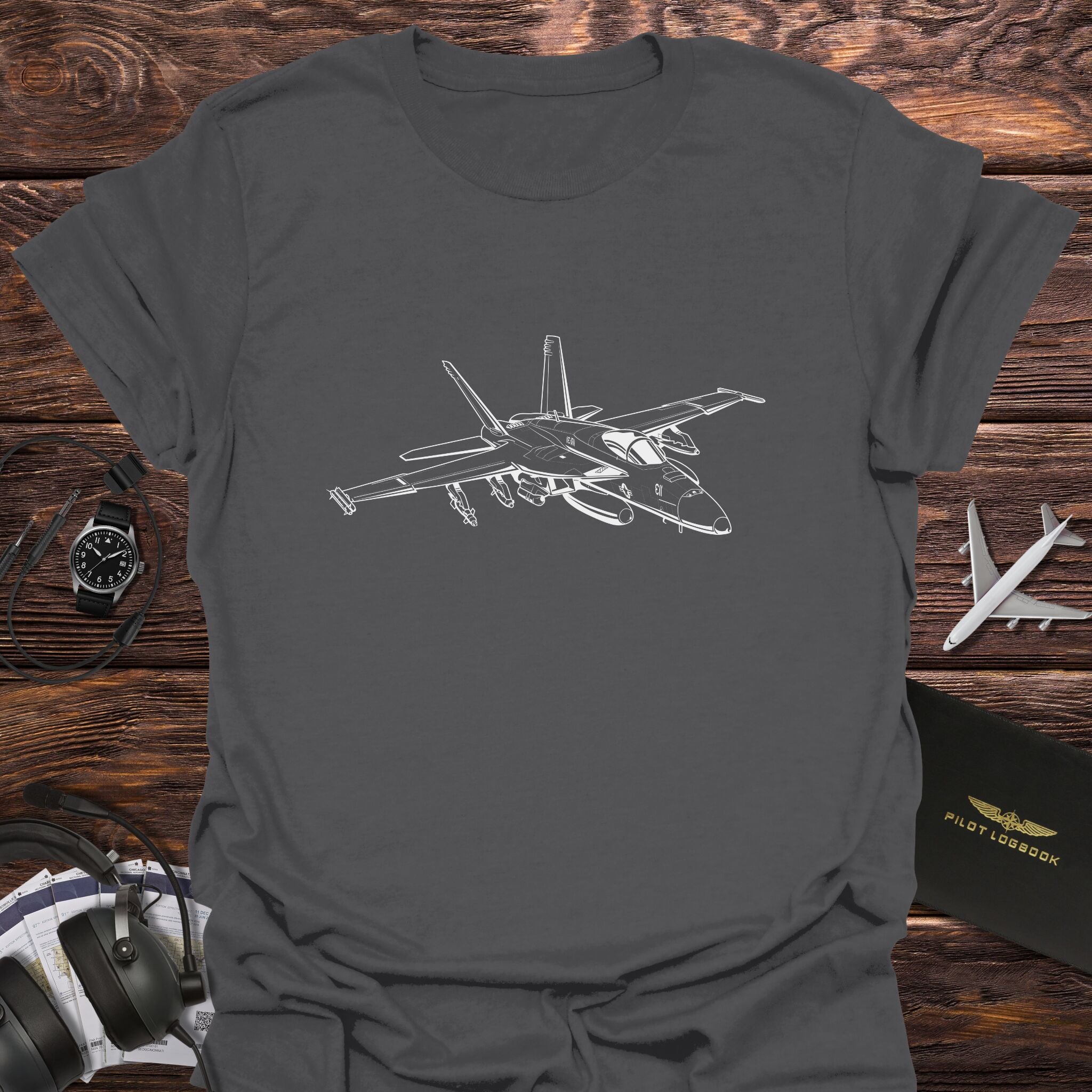 F-A-18F Super Hornet Fighter Jet T-Shirt