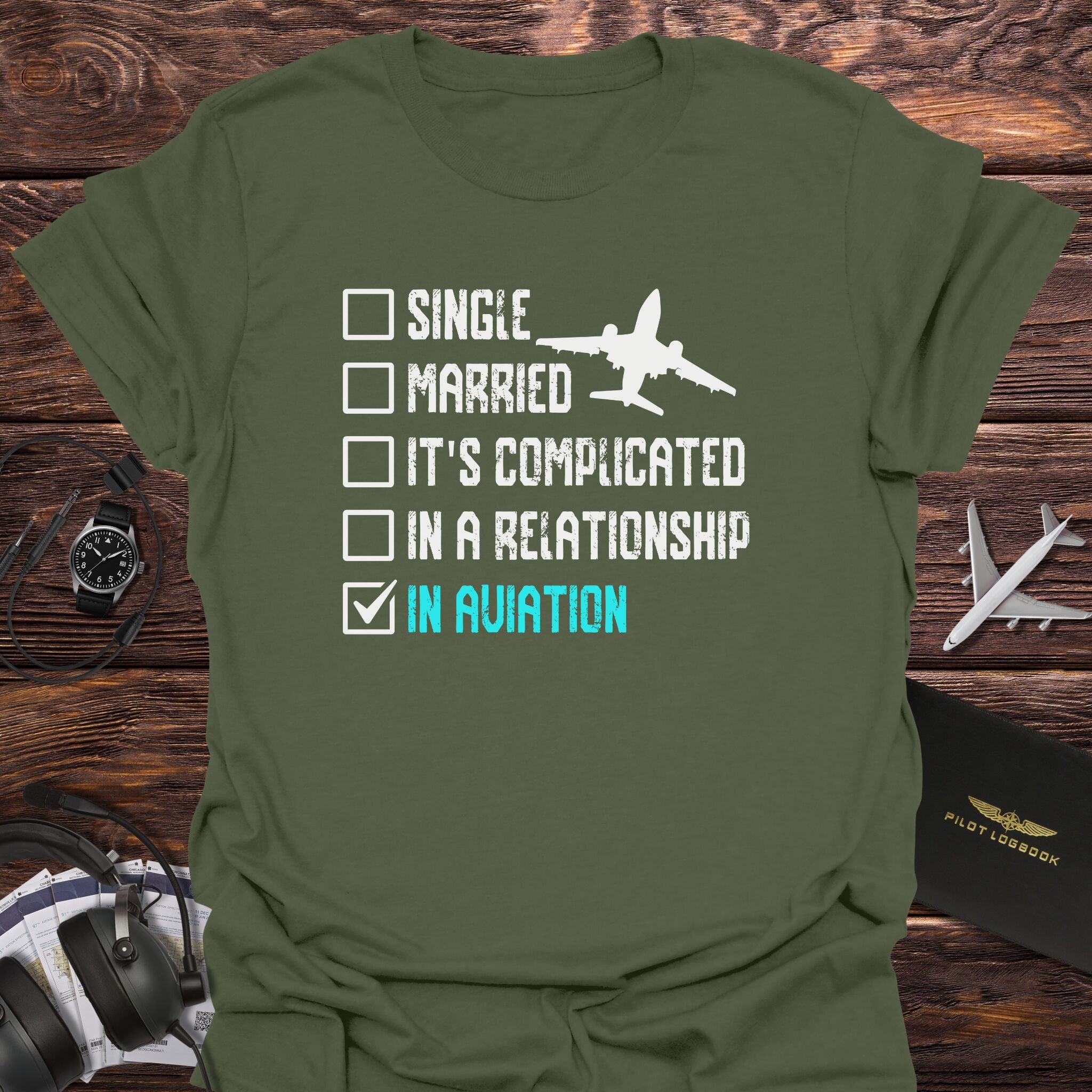 Relationship Status: In Aviation T-Shirt