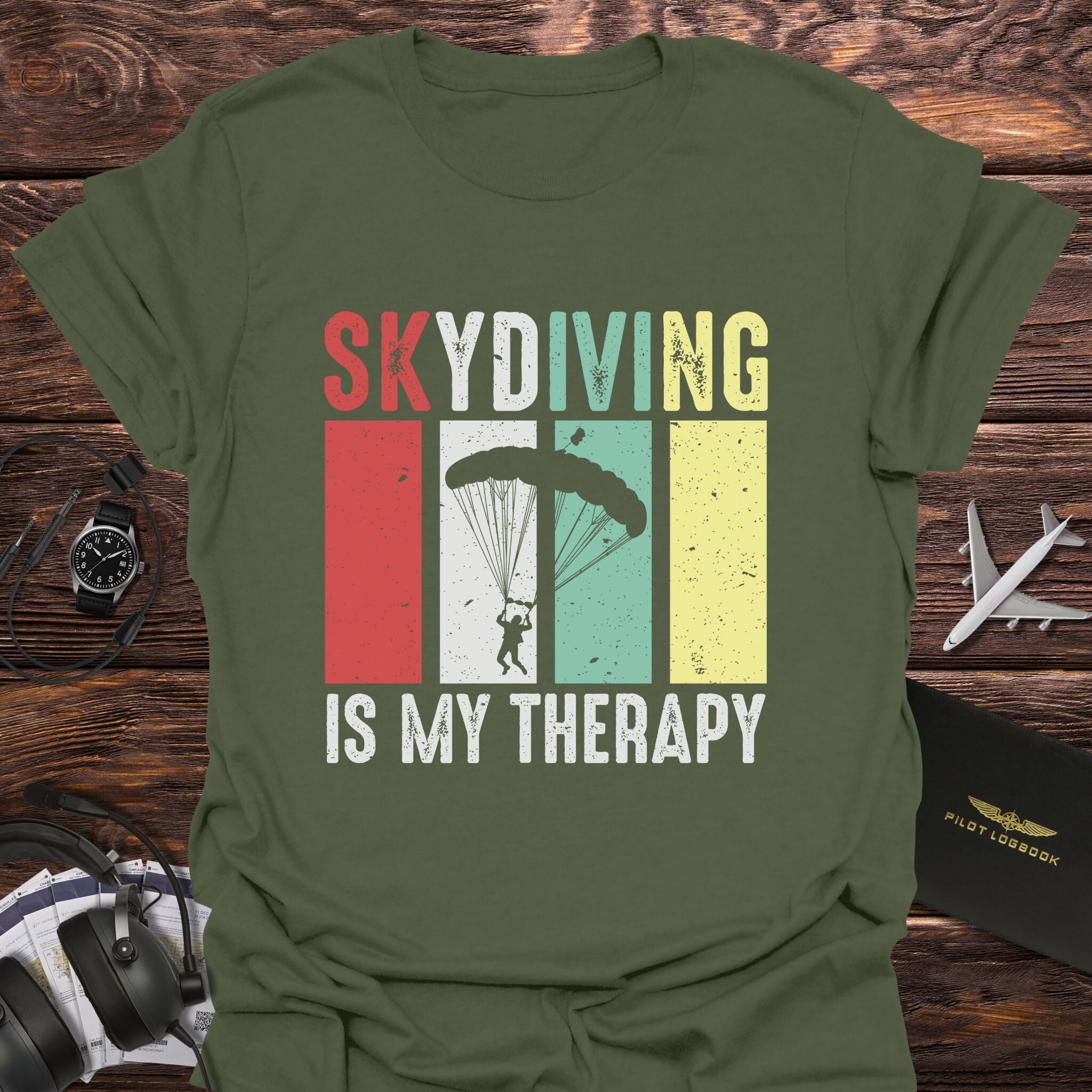 Skydiving Is My Therapy T-Shirt