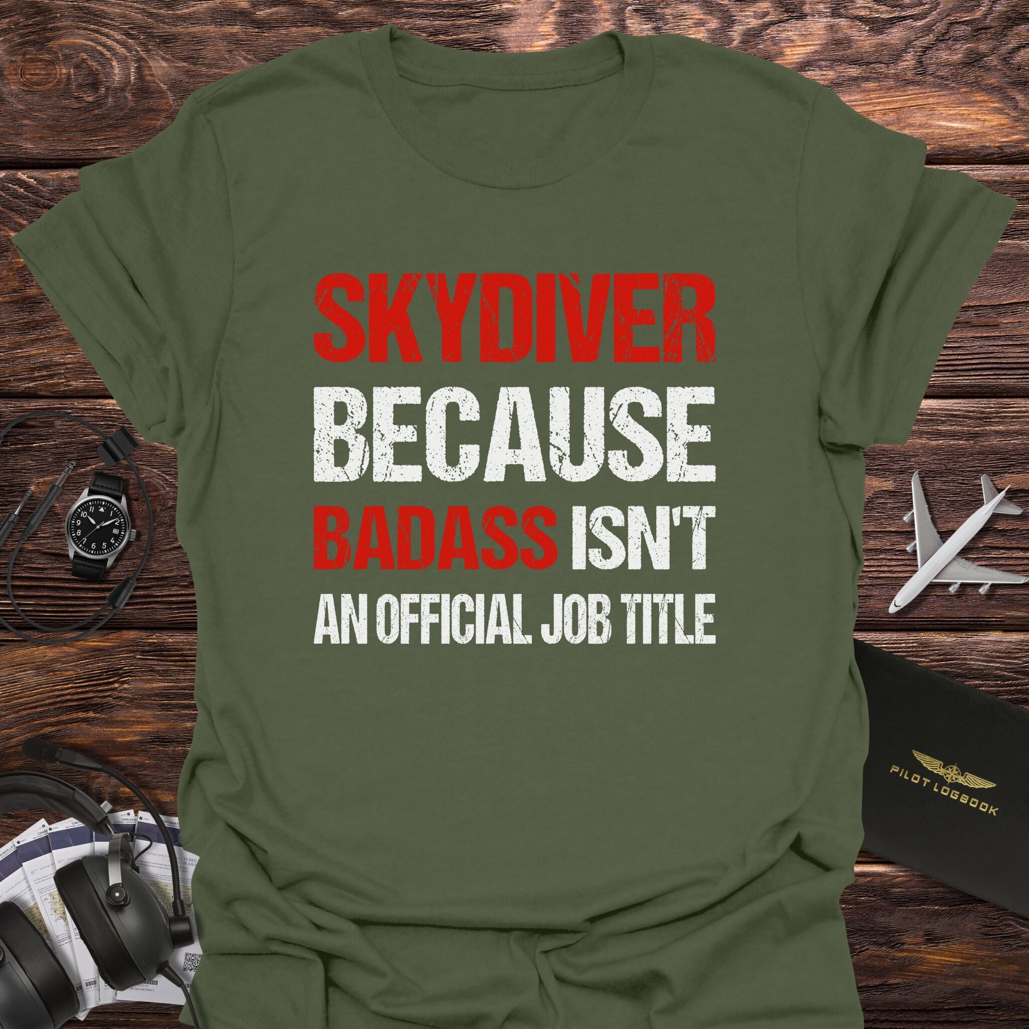 Skydiver Job Title T-Shirt