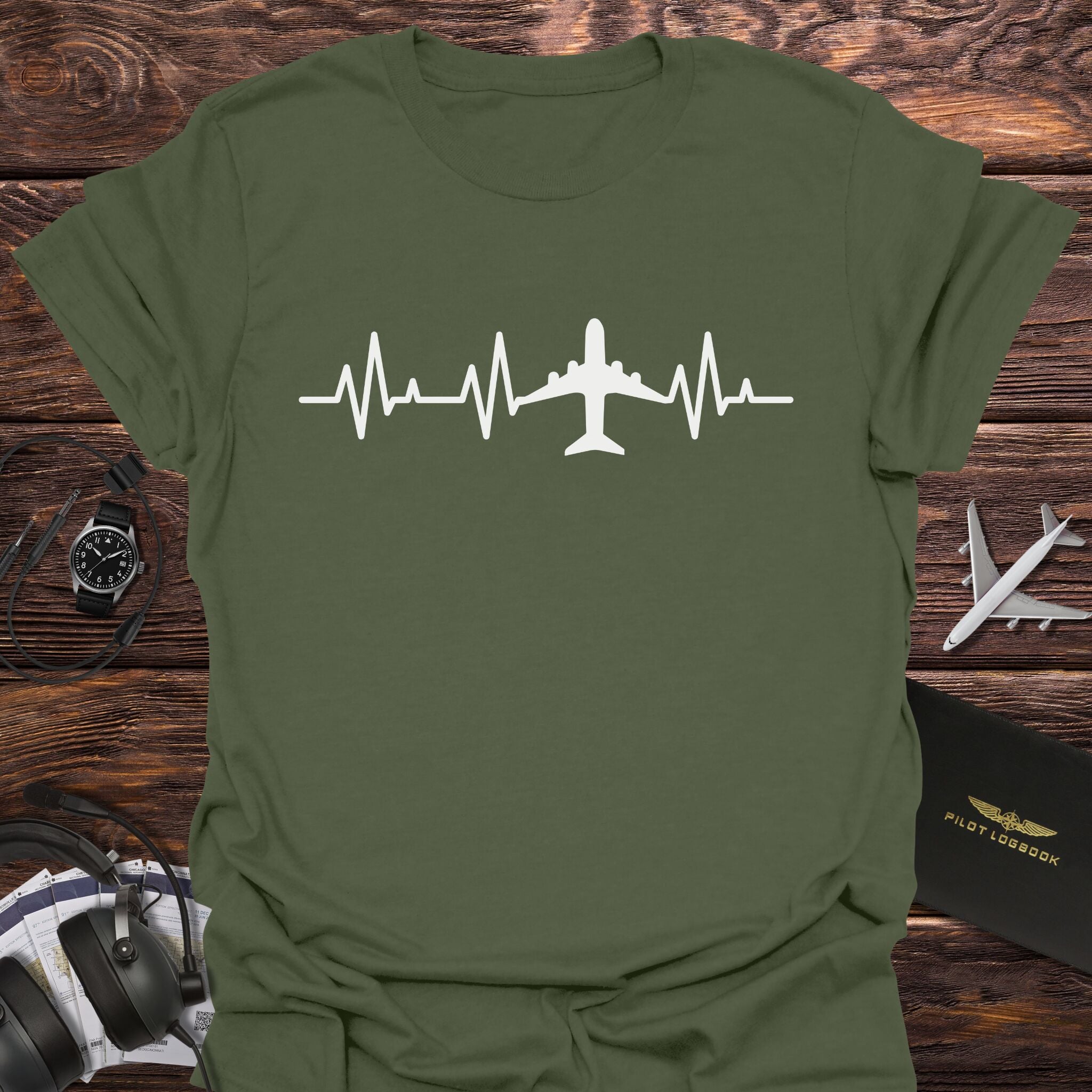 Airplane Heartline T-Shirt
