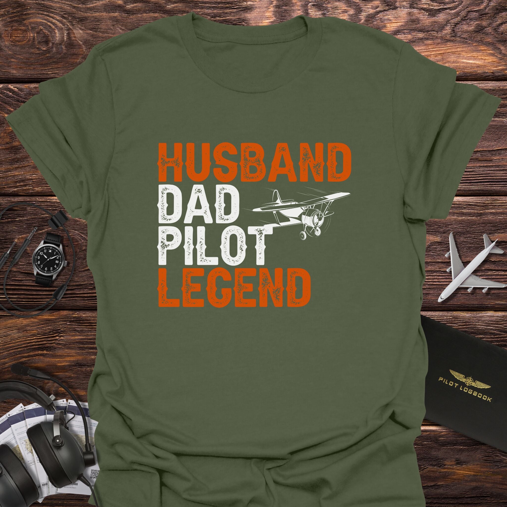 Husband Dad Pilot Legend T-Shirt