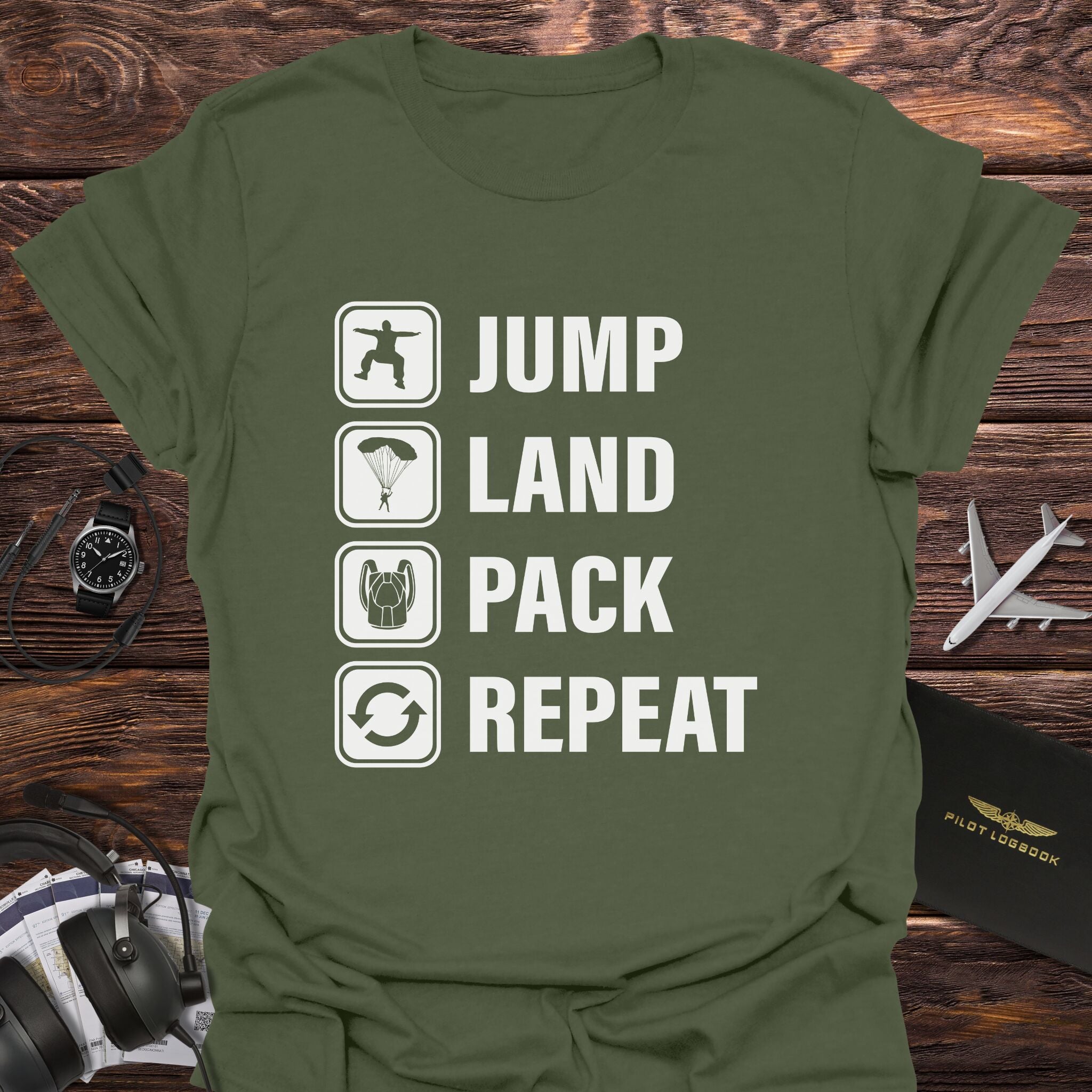 Jump Land Pack Repeat T-Shirt