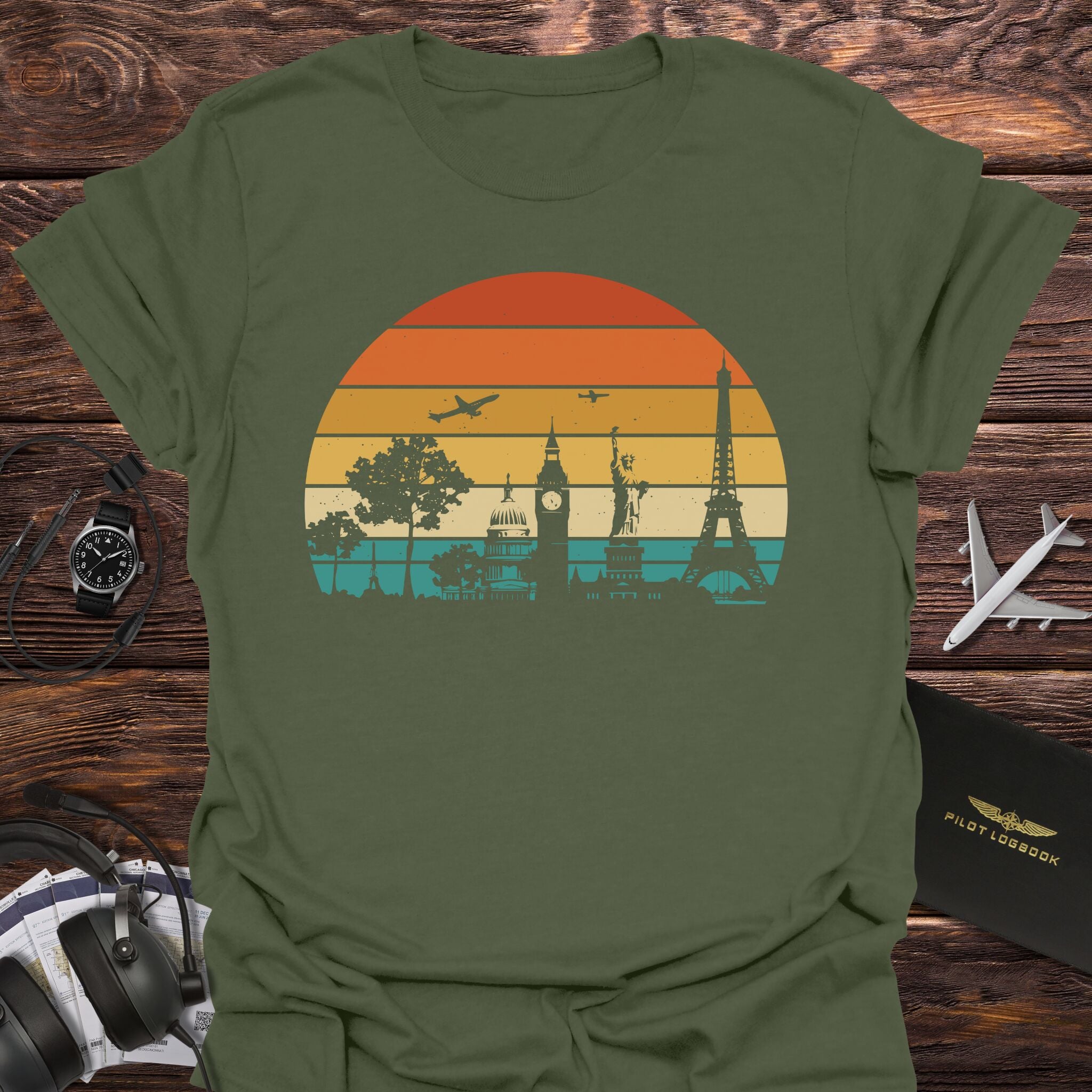 Travel Retro Sunset T-Shirt