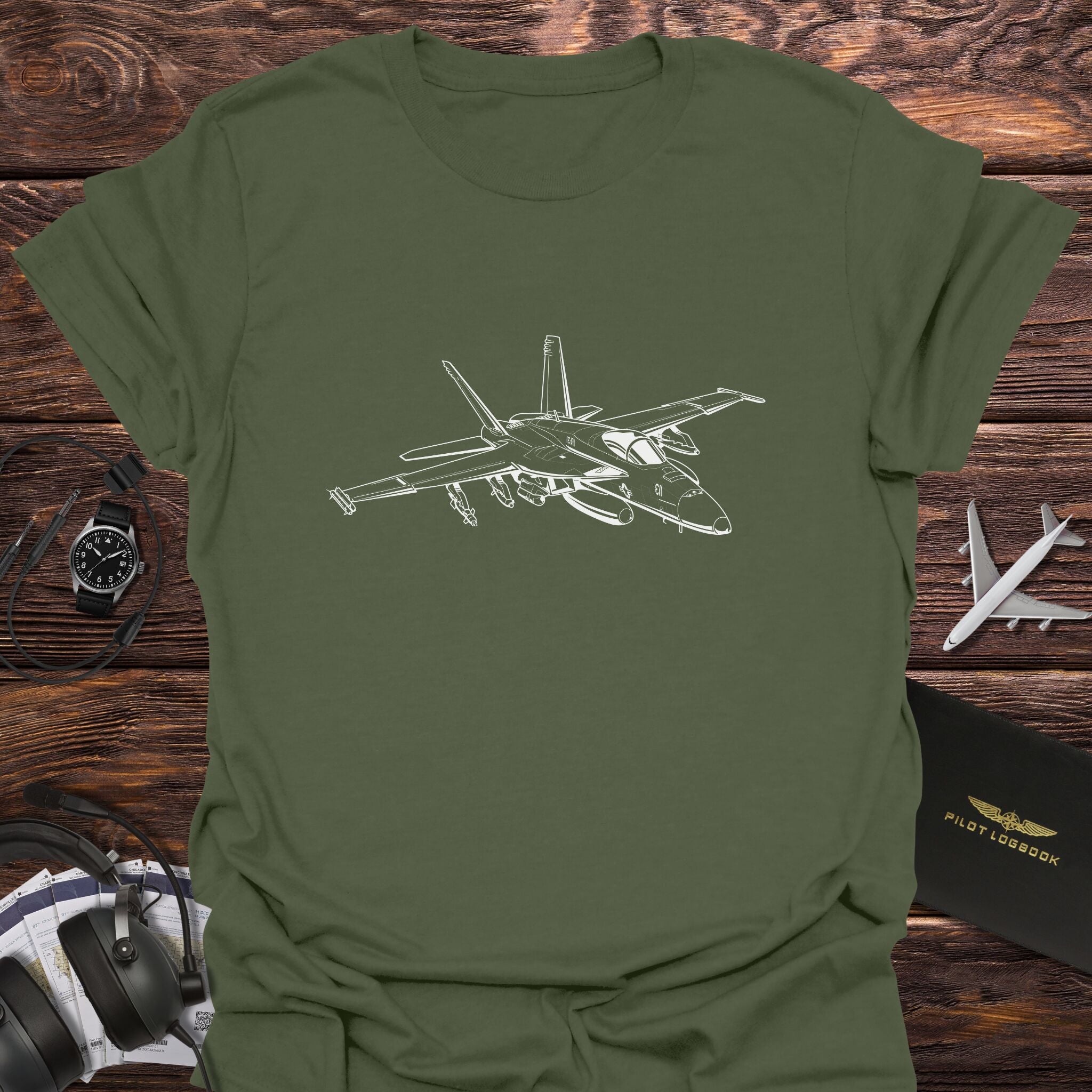 F-A-18F Super Hornet Fighter Jet T-Shirt