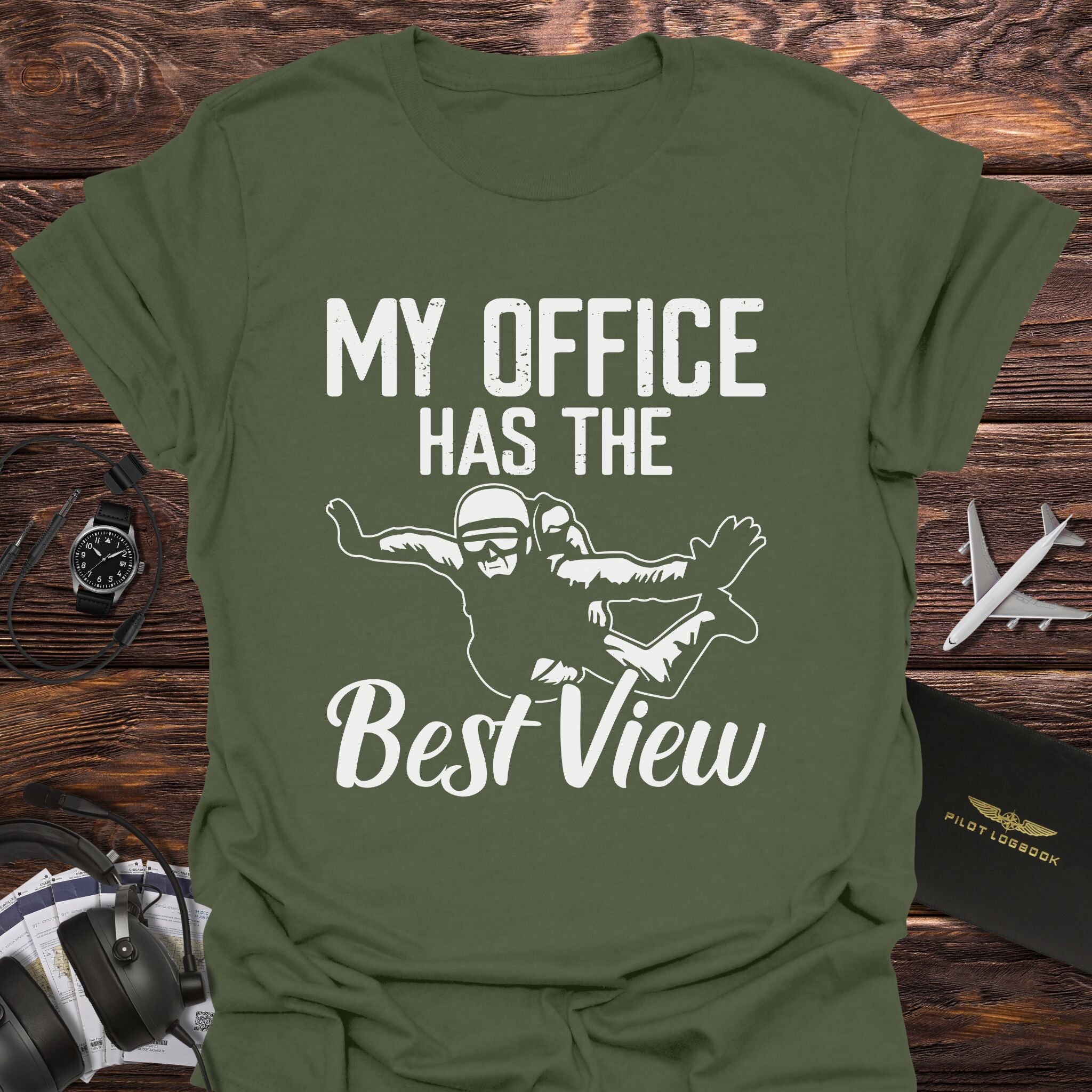 My Office Has the Best View Skydiver T-Shirt