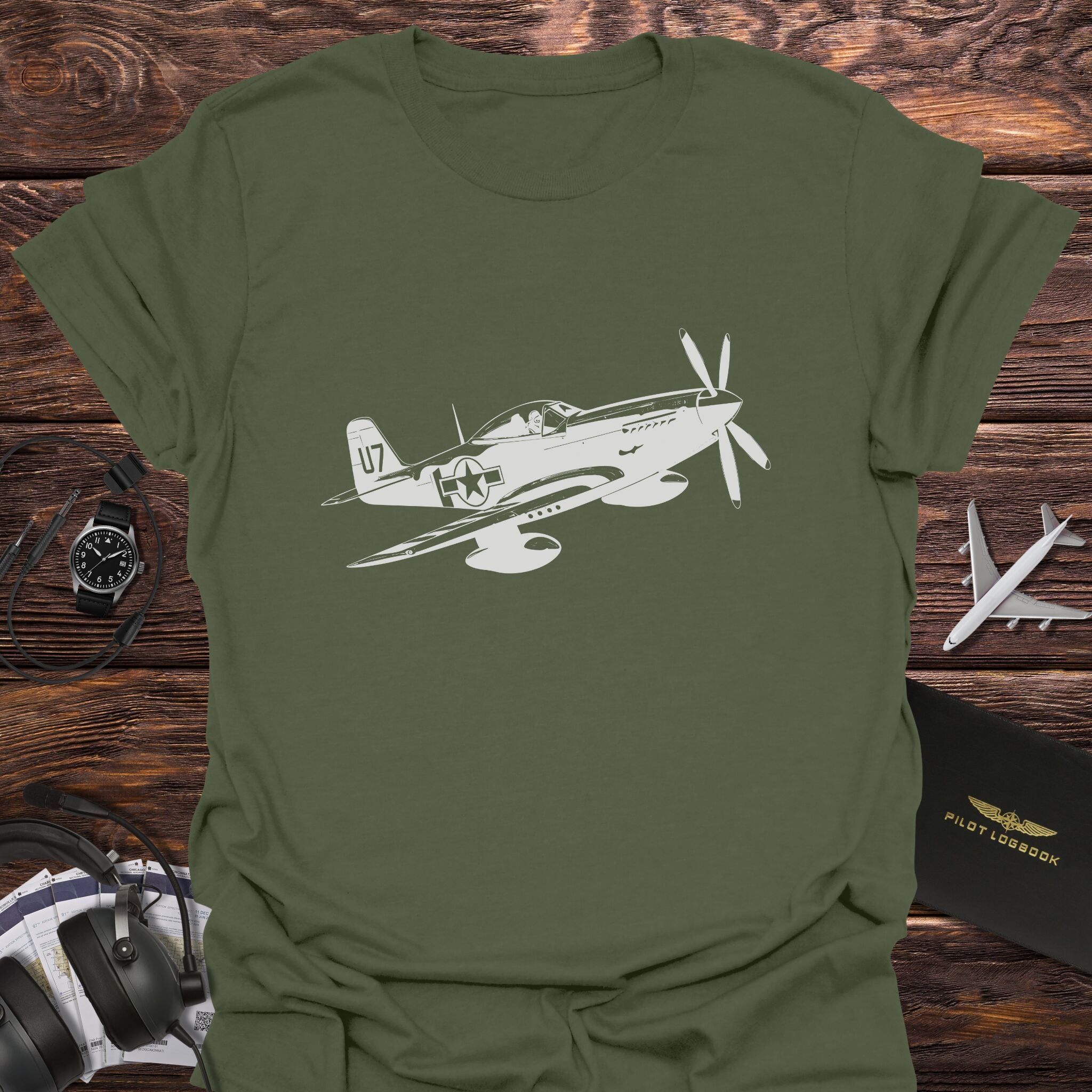 P-51 Mustang WWII Fighter T-Shirt
