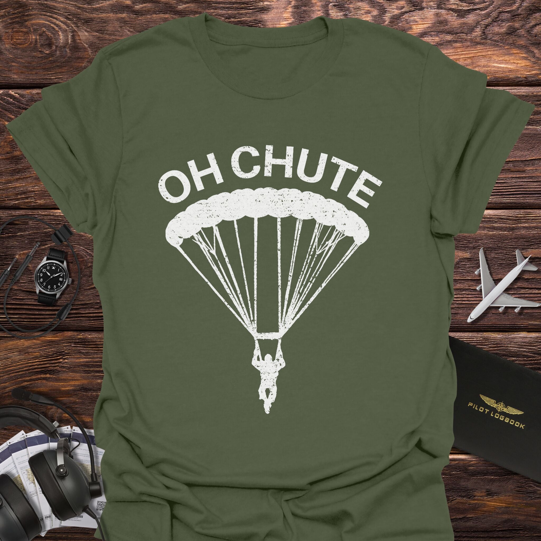 Oh Chute Funny Skydiving T-Shirt