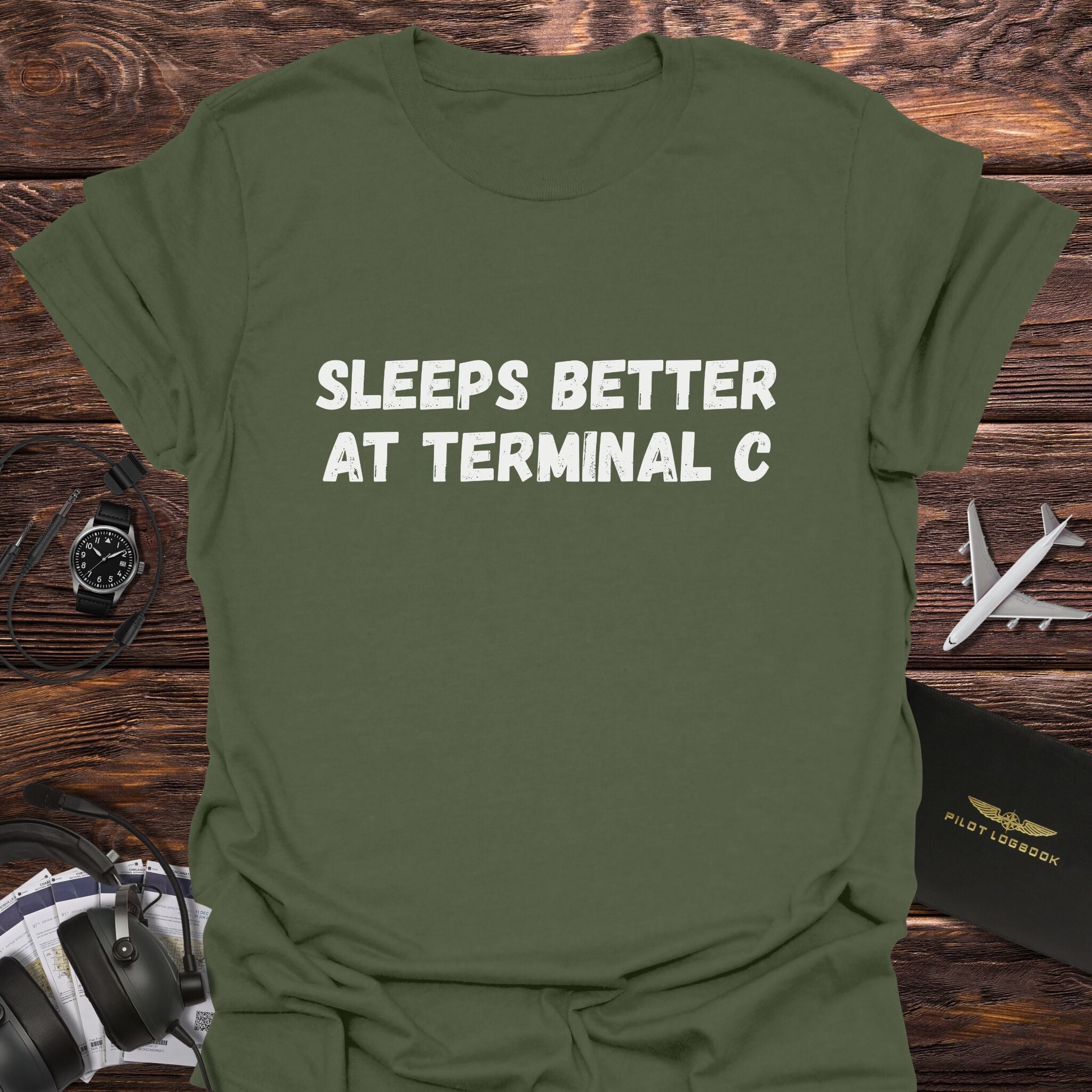 Sleeps Better at Terminal C T-Shirt