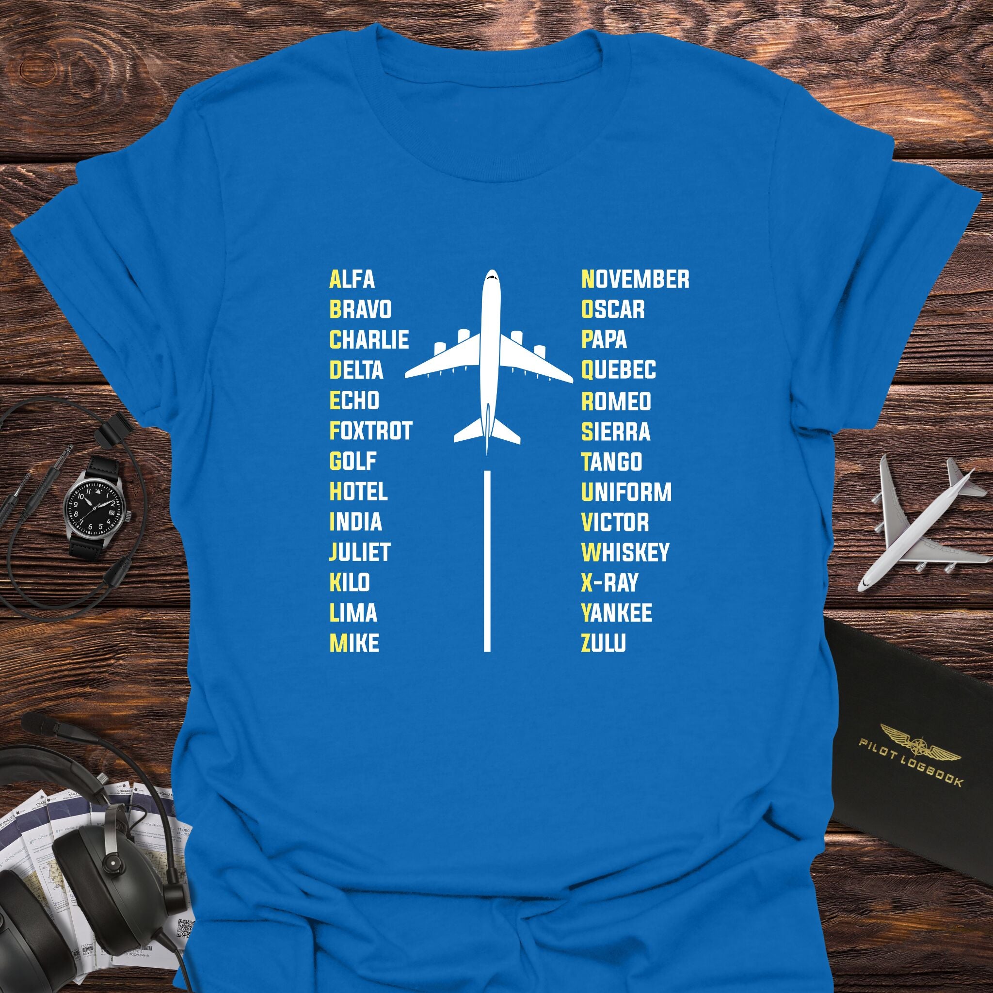 Runway Phonetic Alphabet T-Shirt
