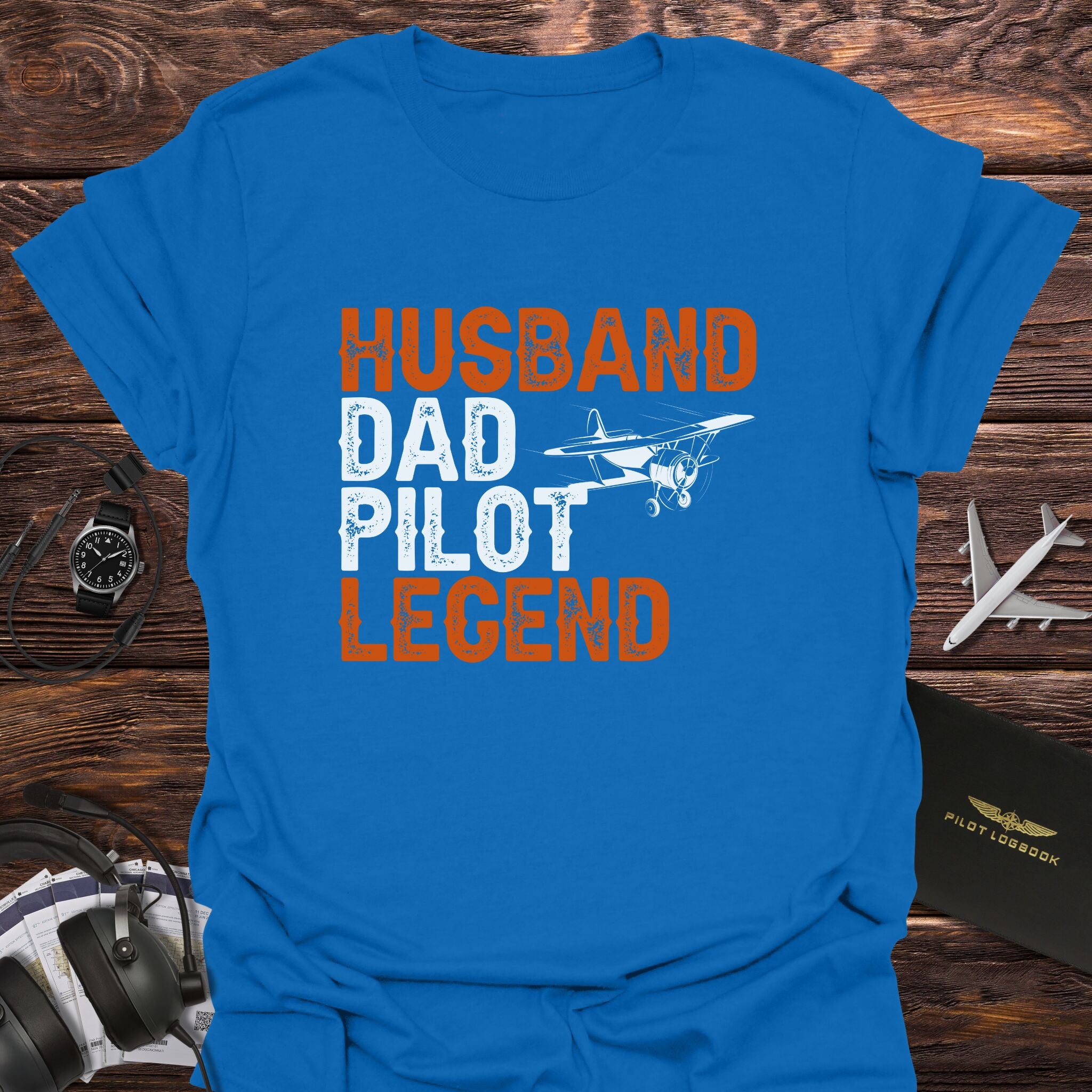 Husband Dad Pilot Legend T-Shirt