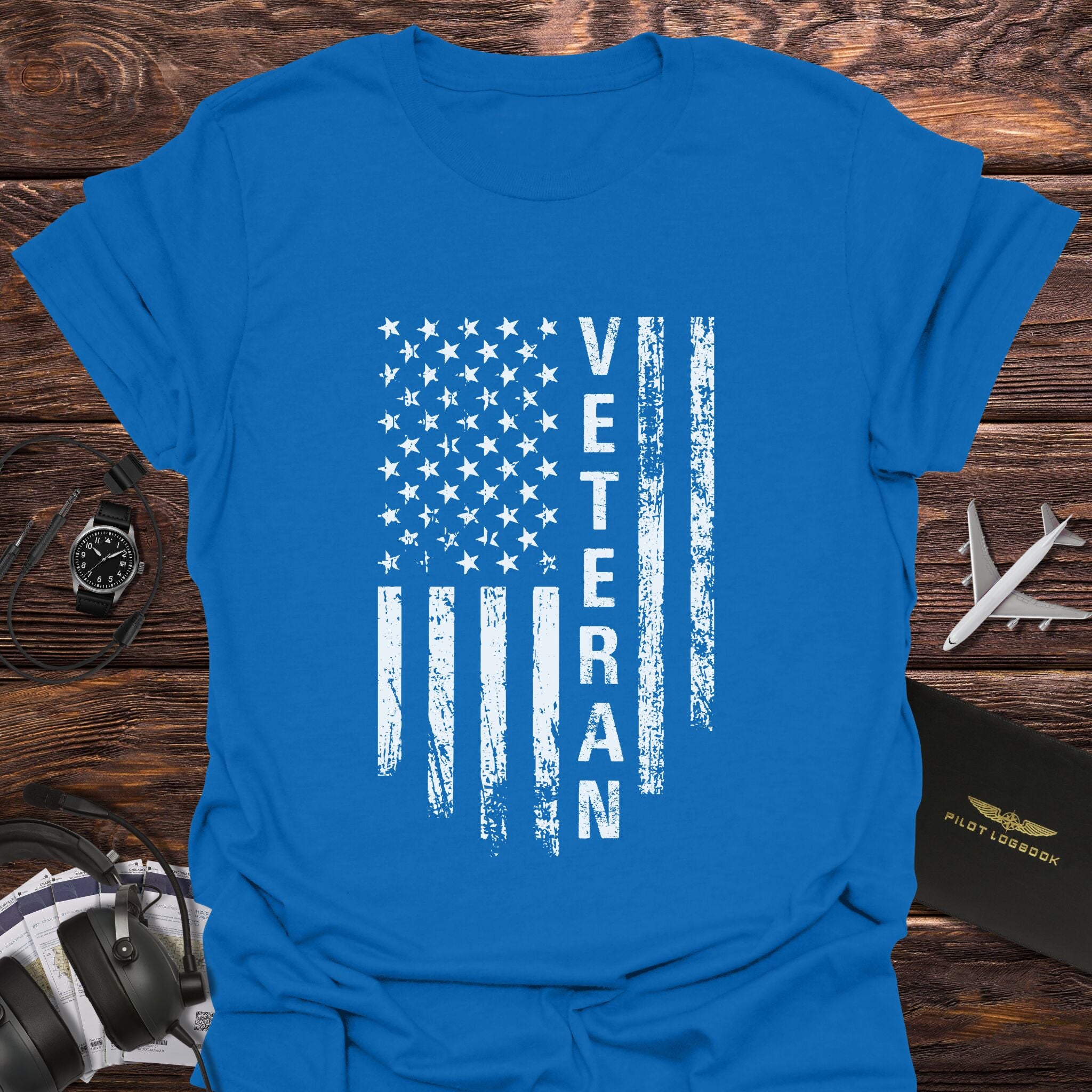 Veteran American Flag Patriotic T-Shirt