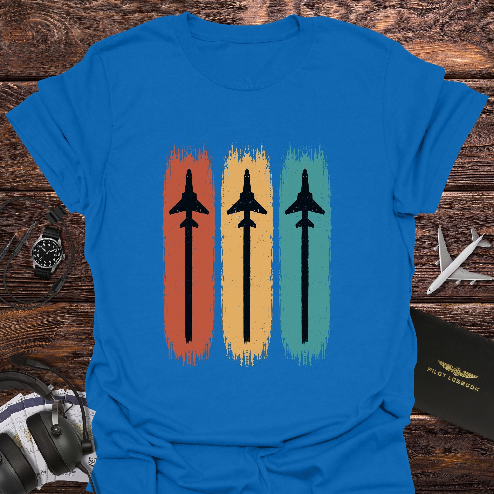 Vintage Fighter Jet Trio T-Shirt