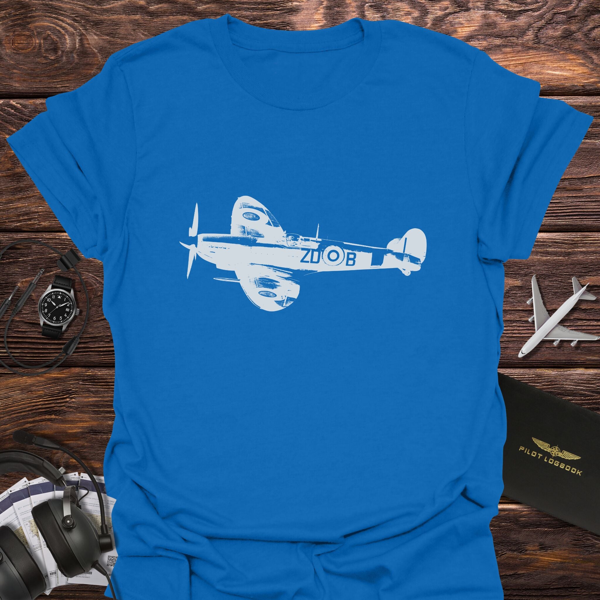 Supermarine Spitfire WWII Fighter T-Shirt
