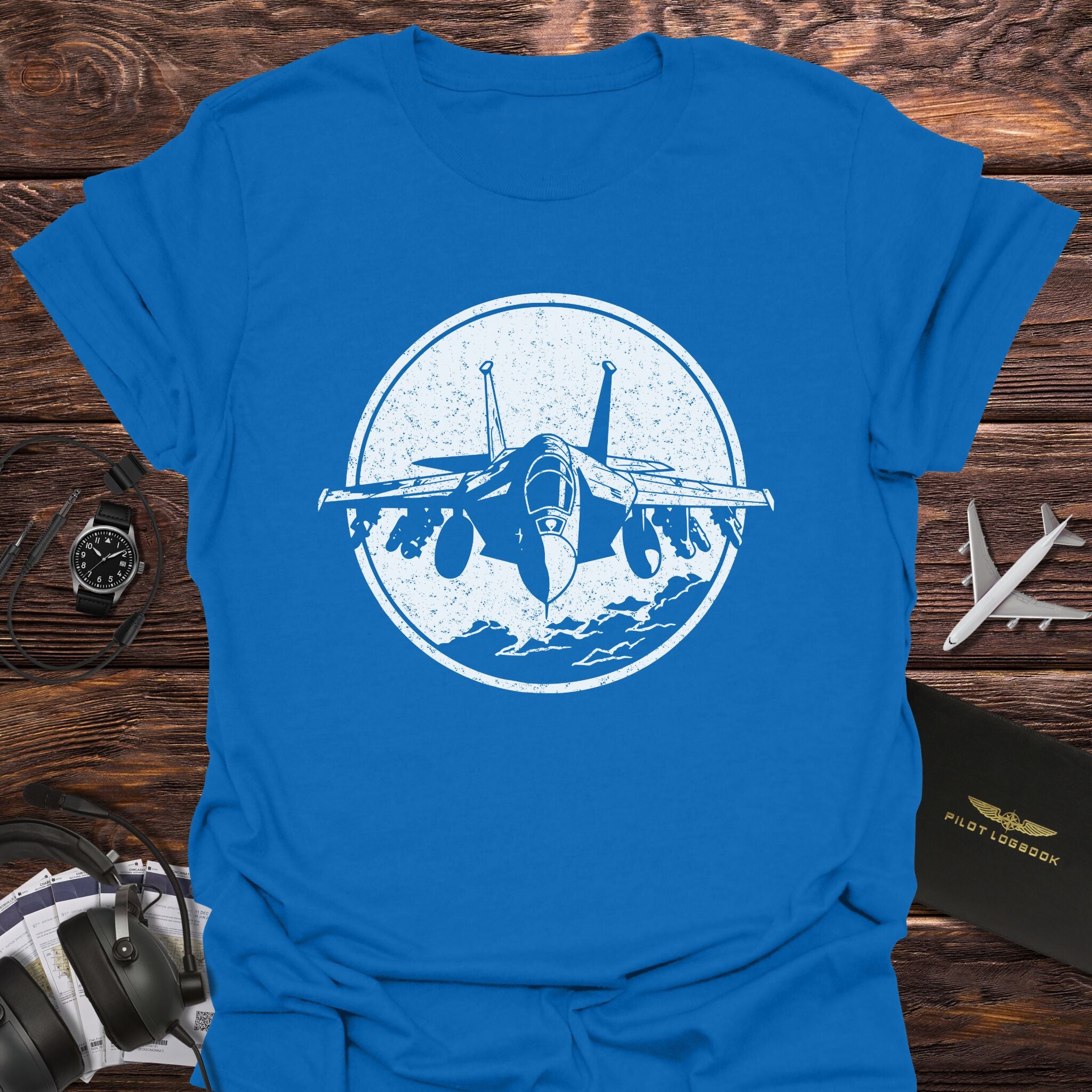 Sky Predator Fighter Jet Silhouette T-Shirt
