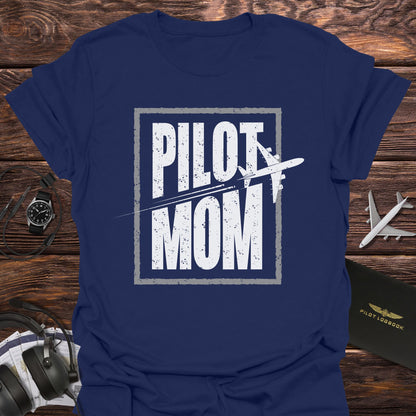 Pilot Mom with Plane T-Shirt