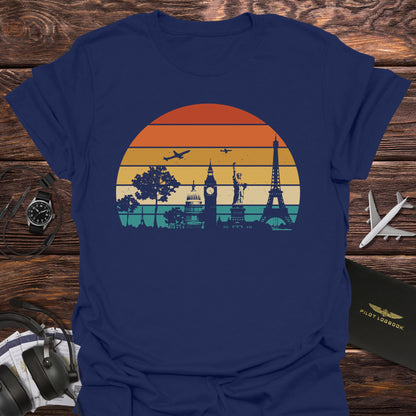 Travel Retro Sunset T-Shirt