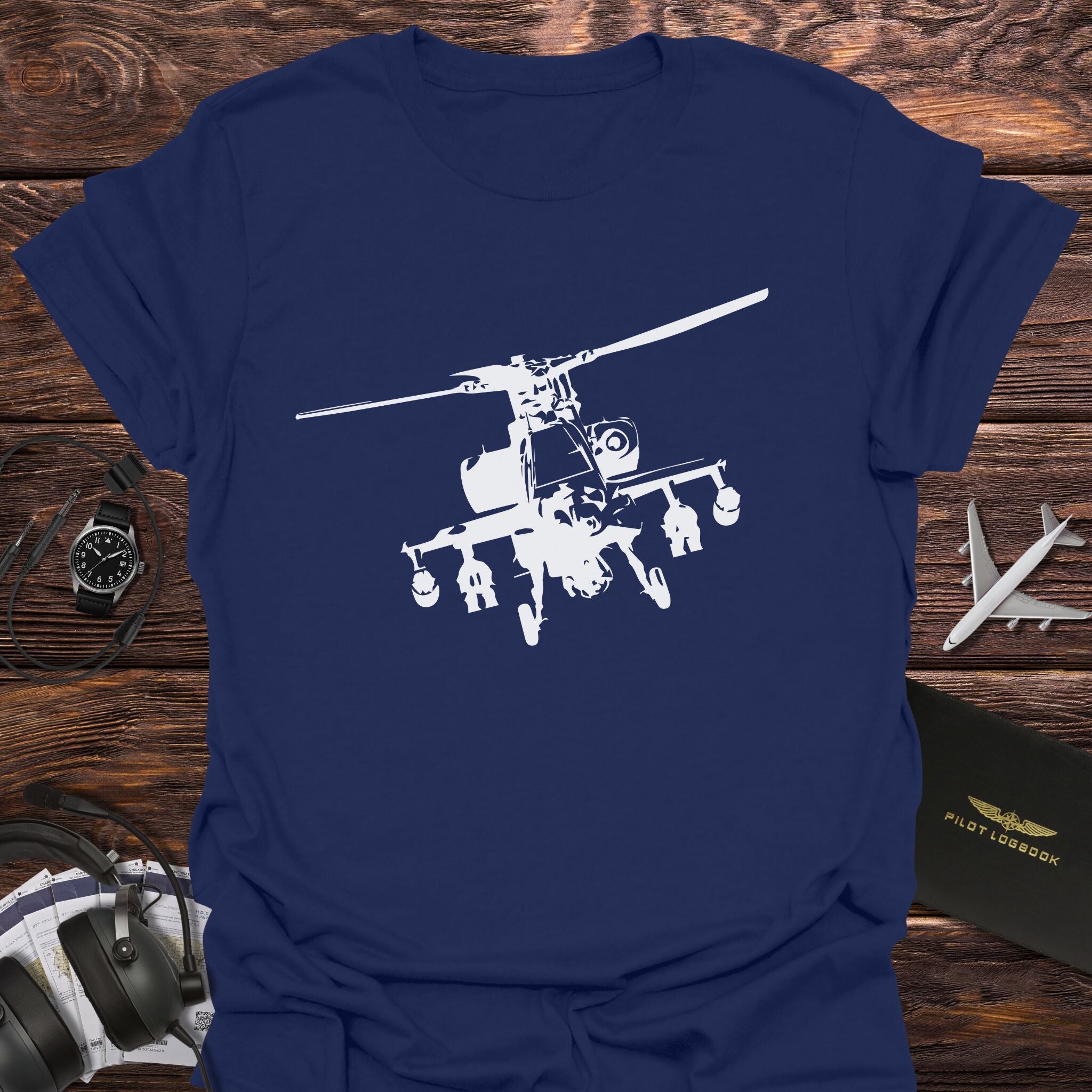 AH-64 Apache Attack Helicopter T-Shirt