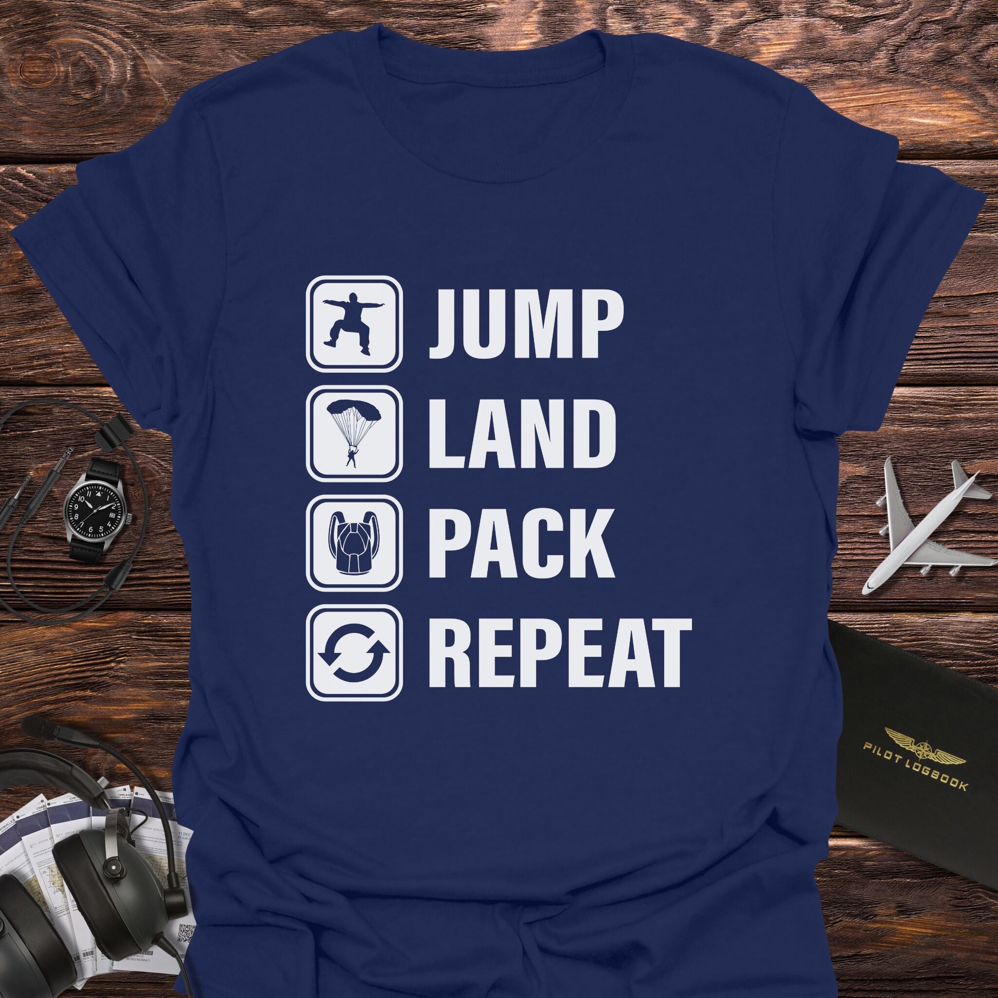 Jump Land Pack Repeat T-Shirt