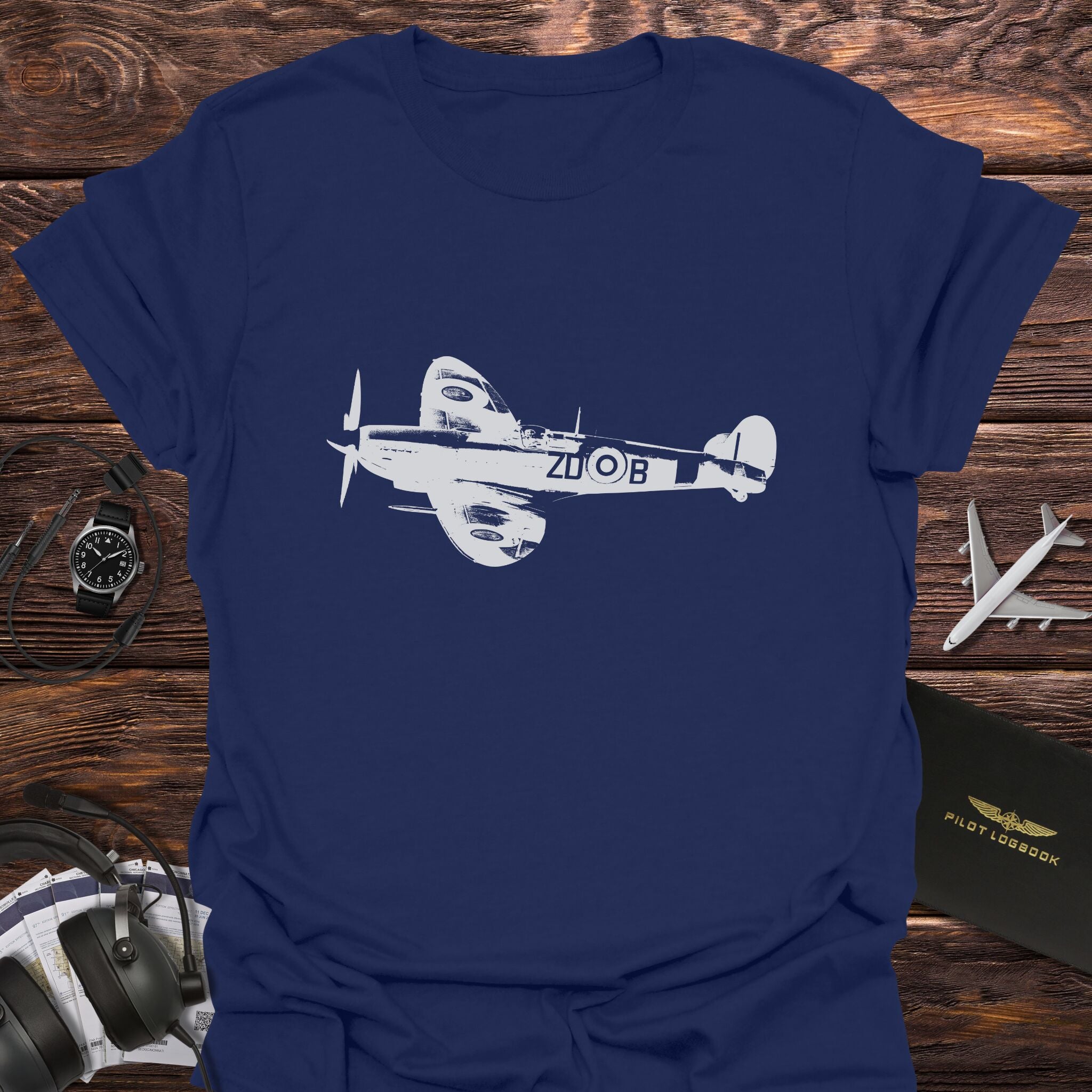 Supermarine Spitfire WWII Fighter T-Shirt