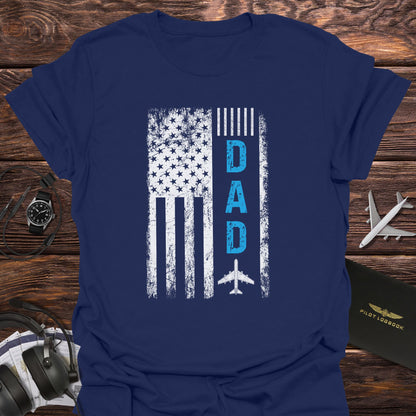 Patriotic Pilot Dad T-Shirt