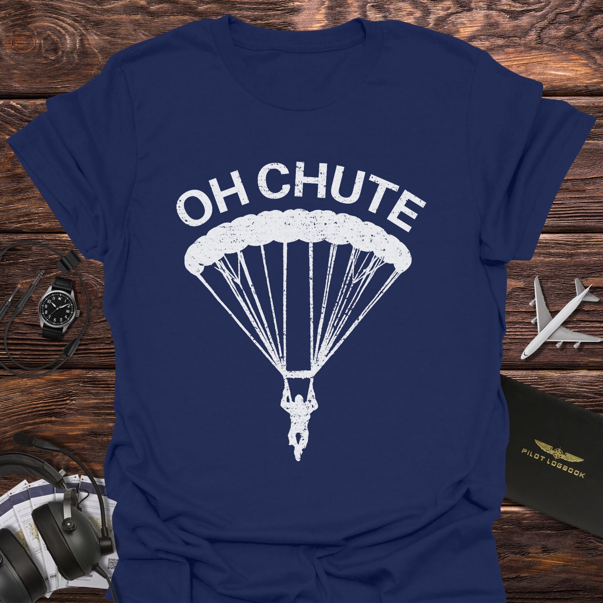 Oh Chute Funny Skydiving T-Shirt