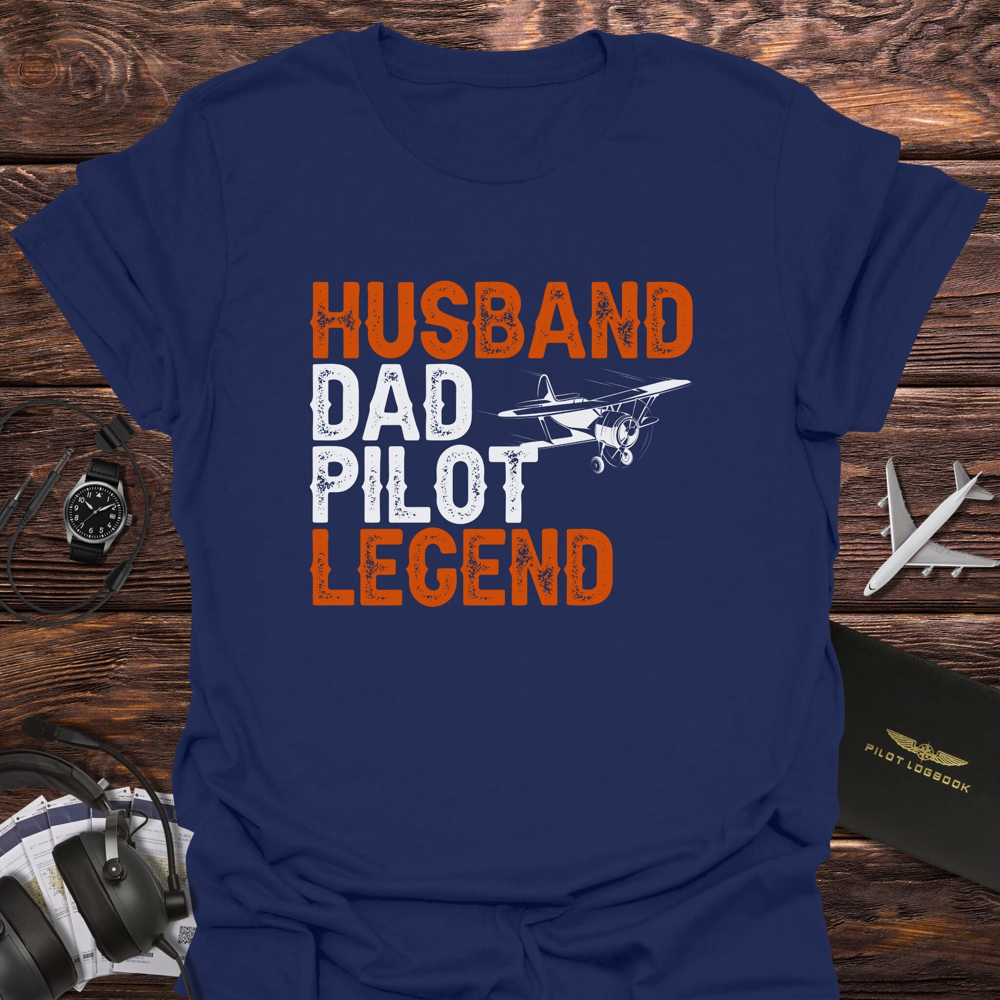 Husband Dad Pilot Legend T-Shirt