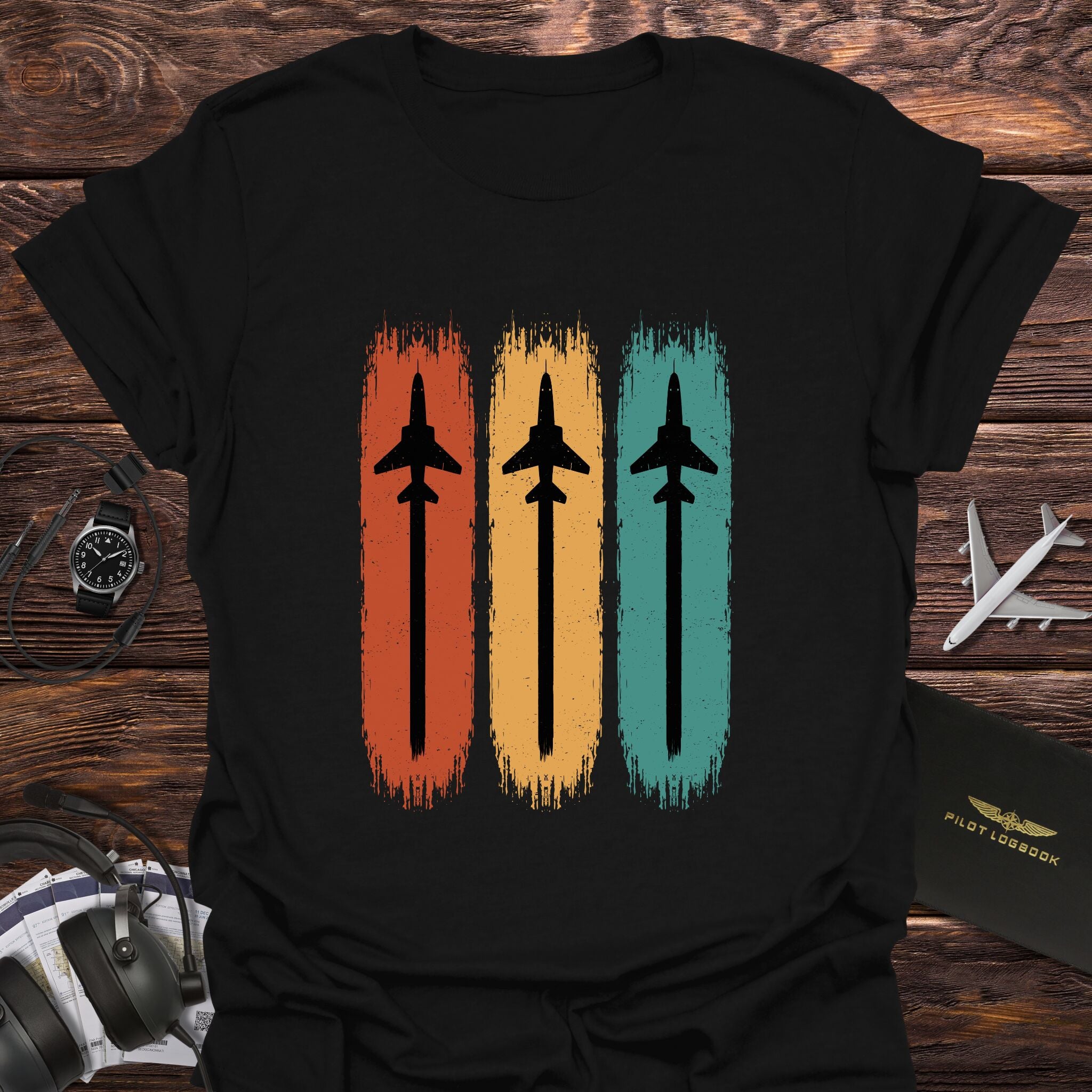 Vintage Fighter Jet Trio T-Shirt