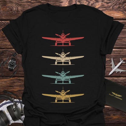 Four Vintage Propeller Planes T-Shirt