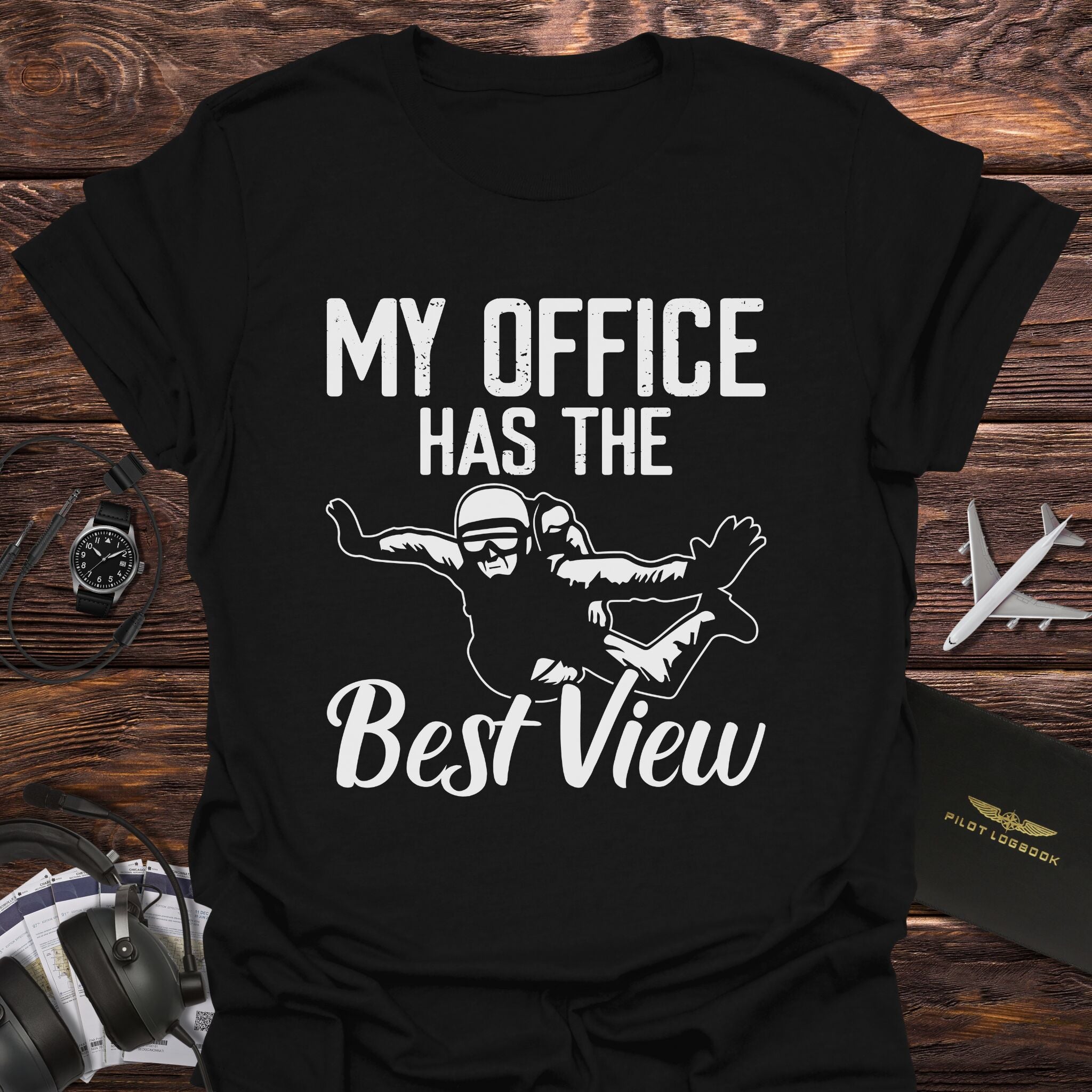 My Office Has the Best View Skydiver T-Shirt